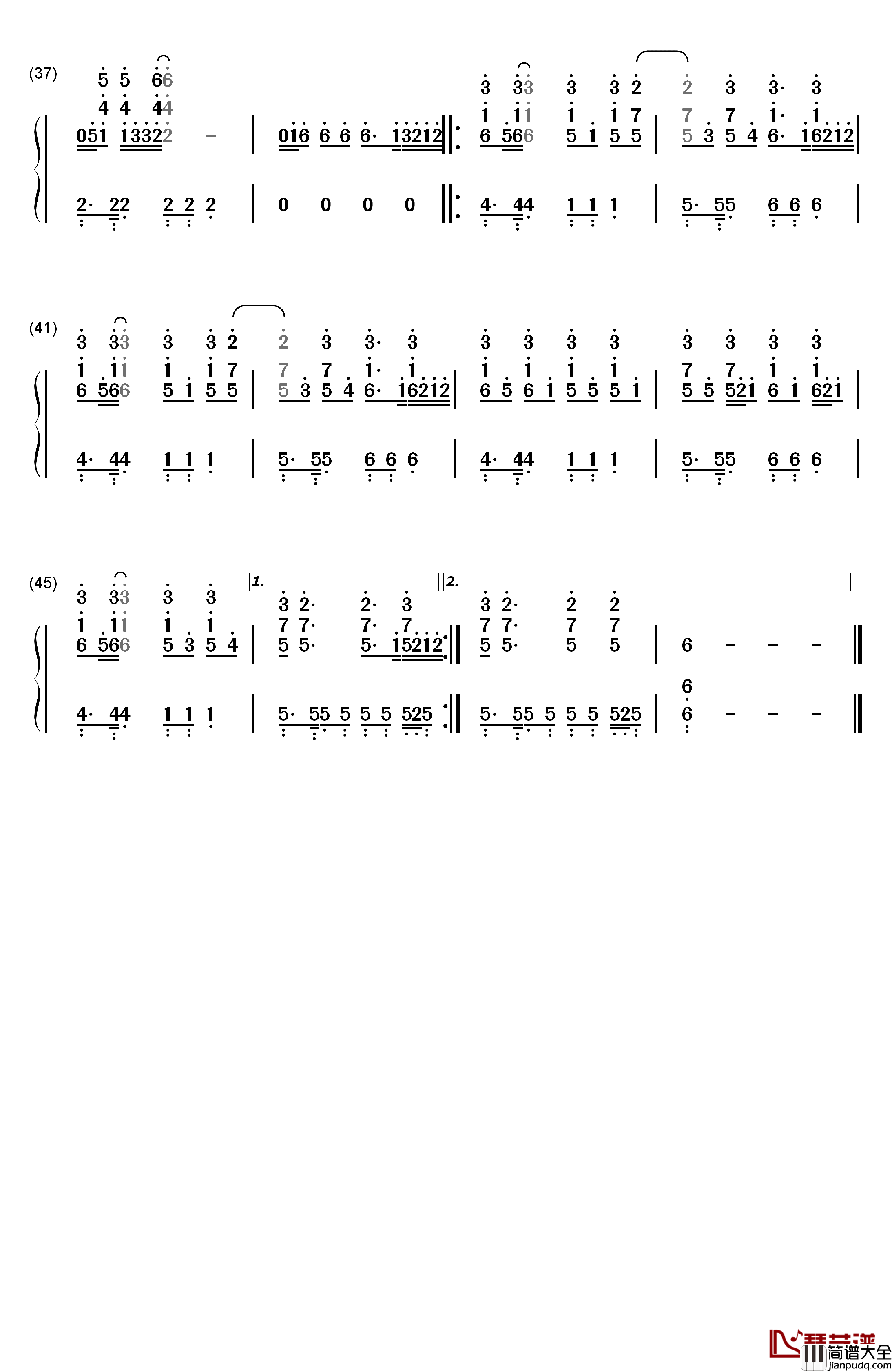 Let_Me_Down钢琴简谱_数字双手_Kelly_Clarkson