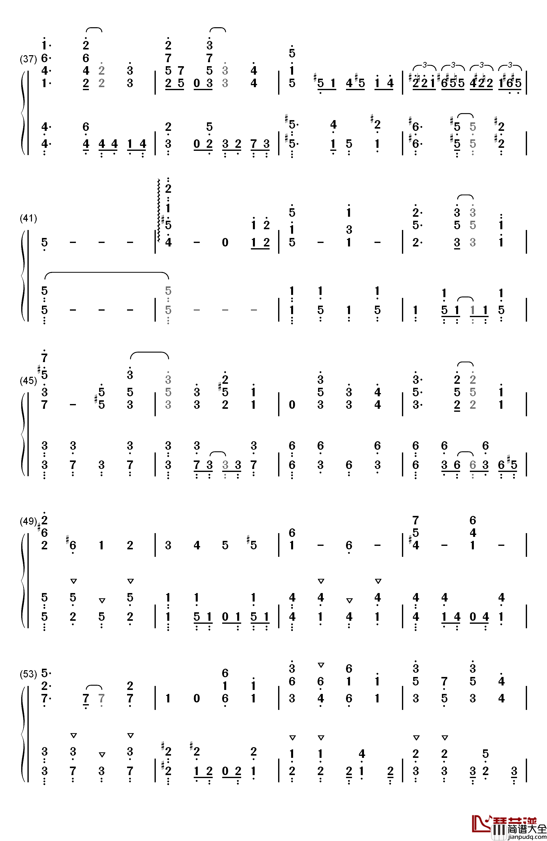 セイシュンゼミナール钢琴简谱_数字双手_Study