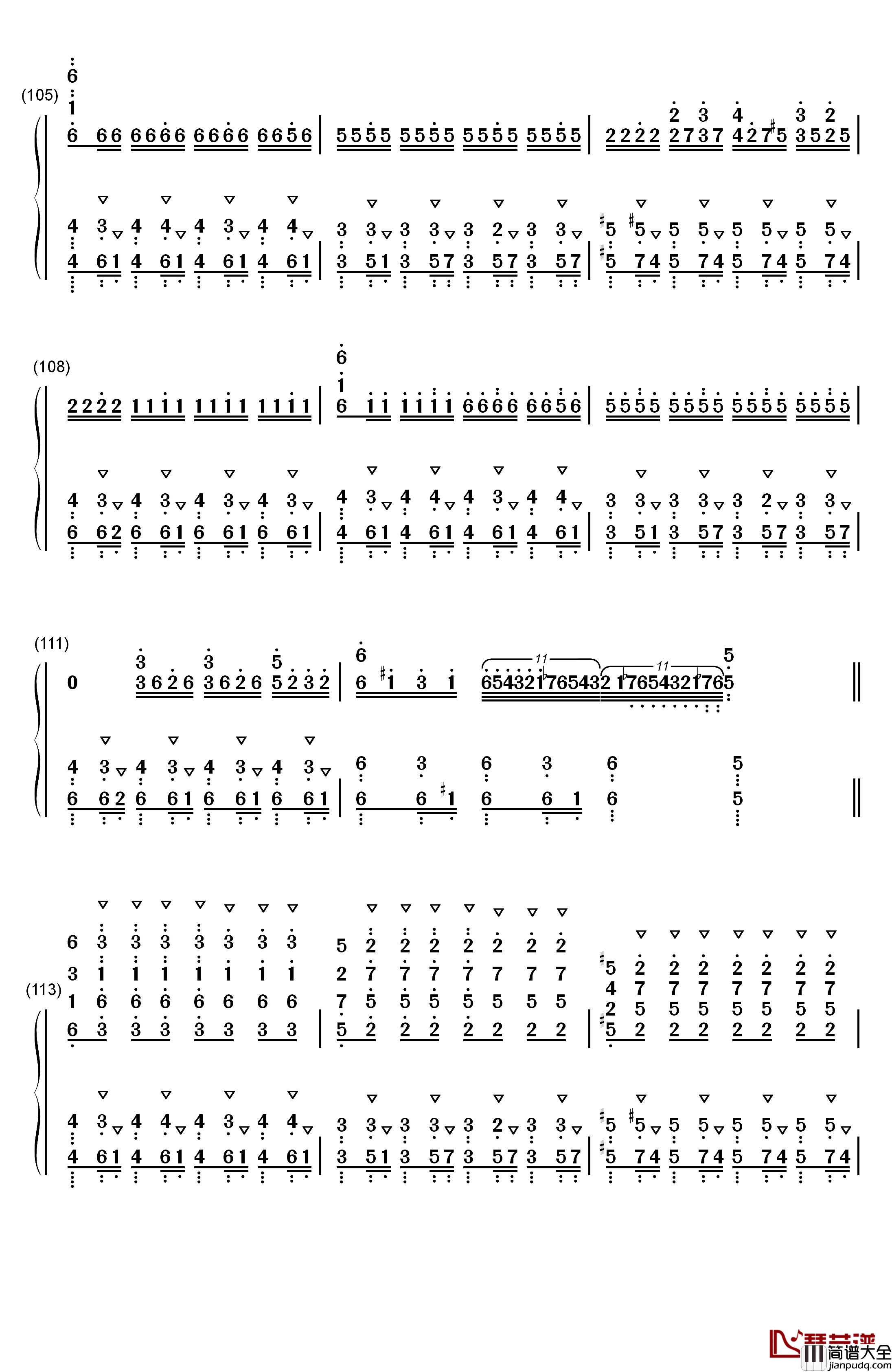 ココロ钢琴简谱_数字双手_镜音リン