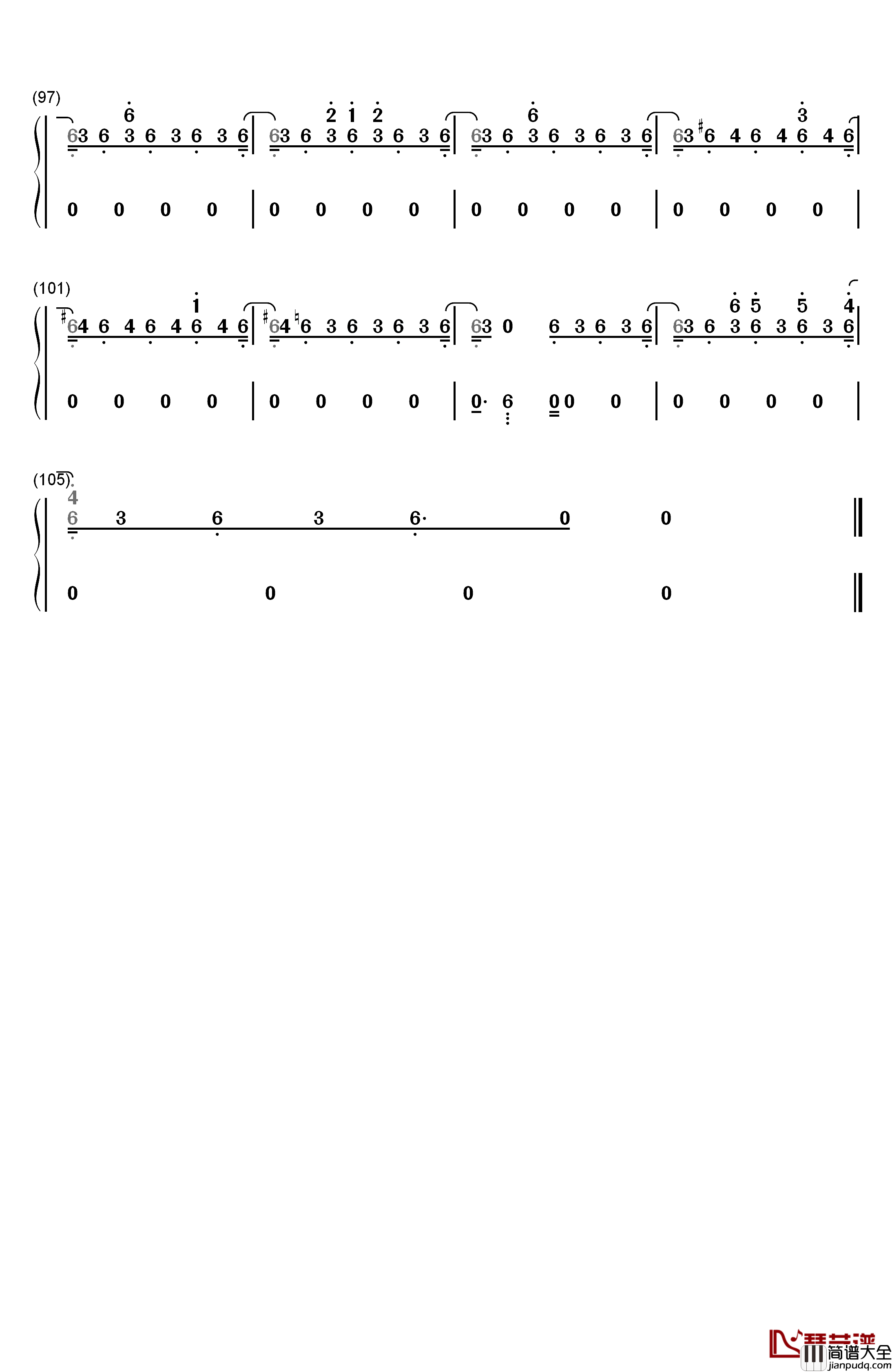 Magic钢琴简谱_数字双手_Sia