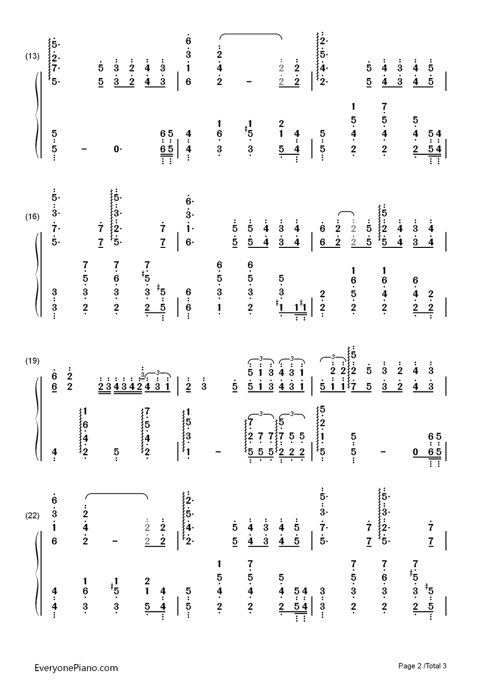 那个男人钢琴简谱_数字双手_杨宗纬__玄彬