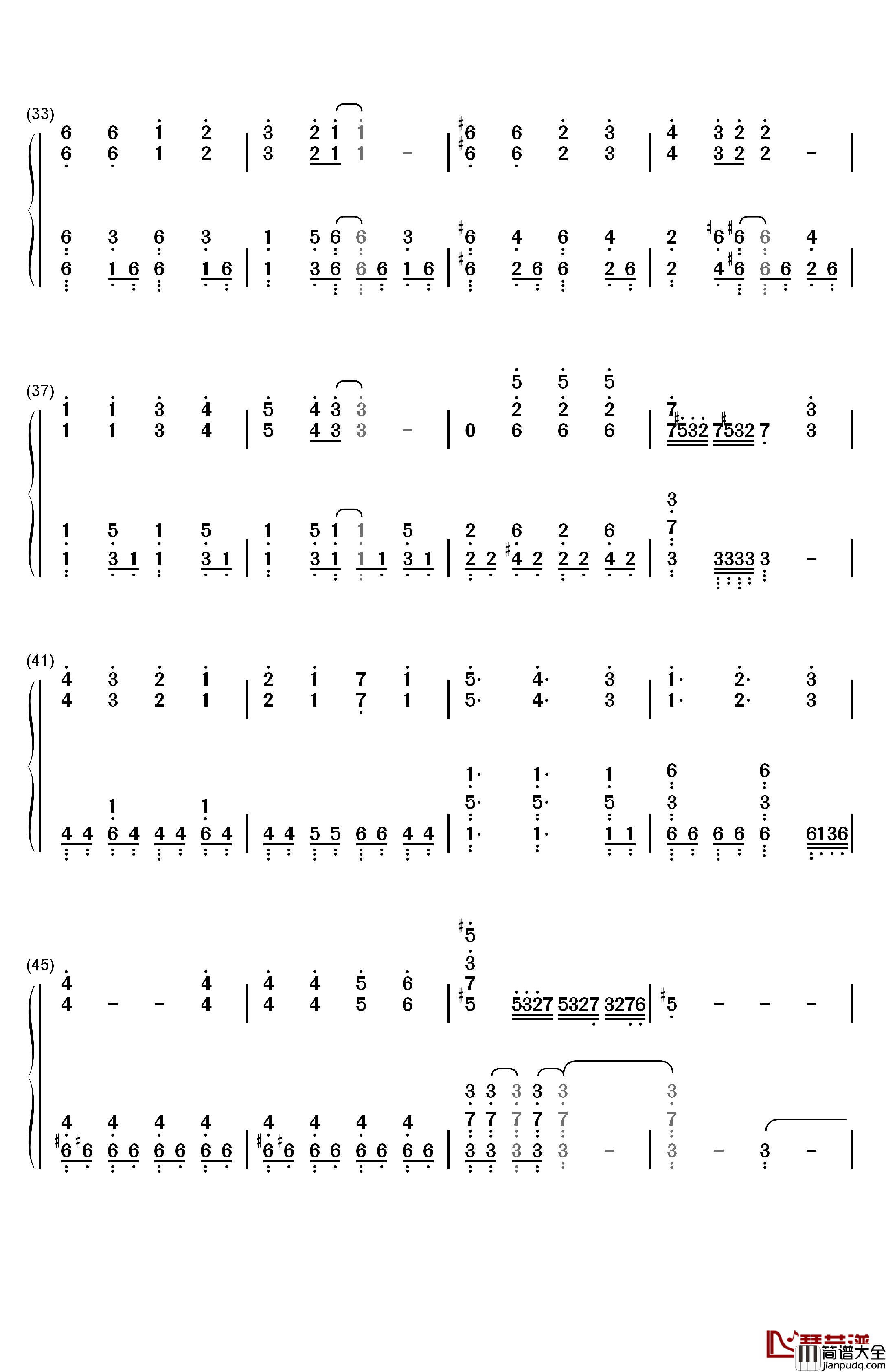 静寂のアポストル钢琴简谱_数字双手_JAM_Project