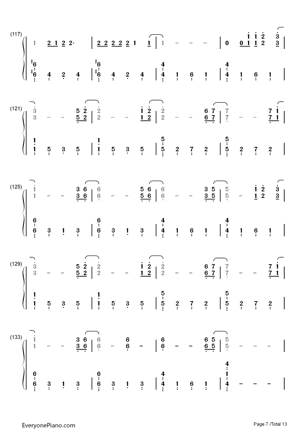 Up_and_Up钢琴简谱_数字双手_Coldplay