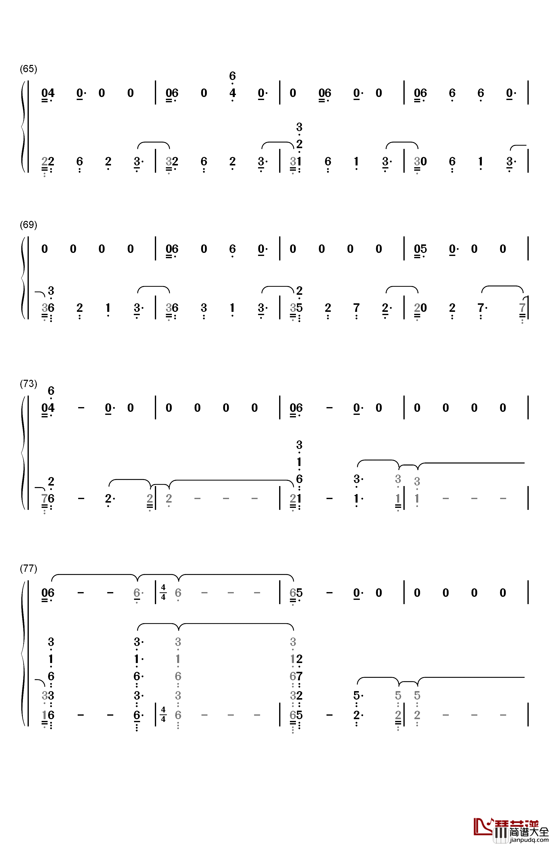 13_Beaches钢琴简谱_数字双手_Lana_Del_Rey