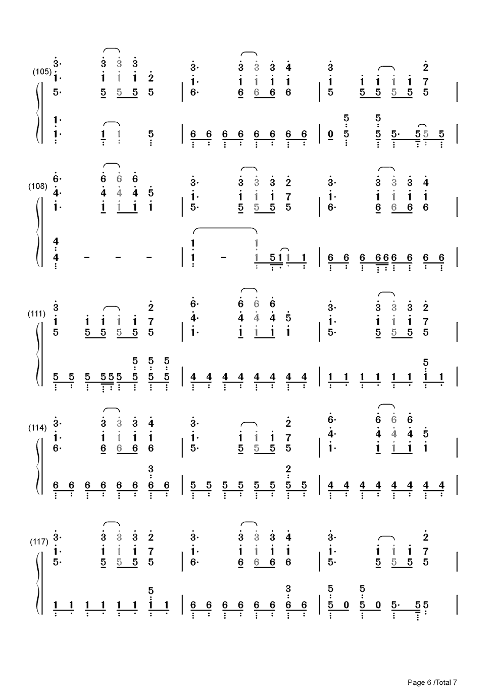 Sober钢琴简谱_数字双手_Big_Bang