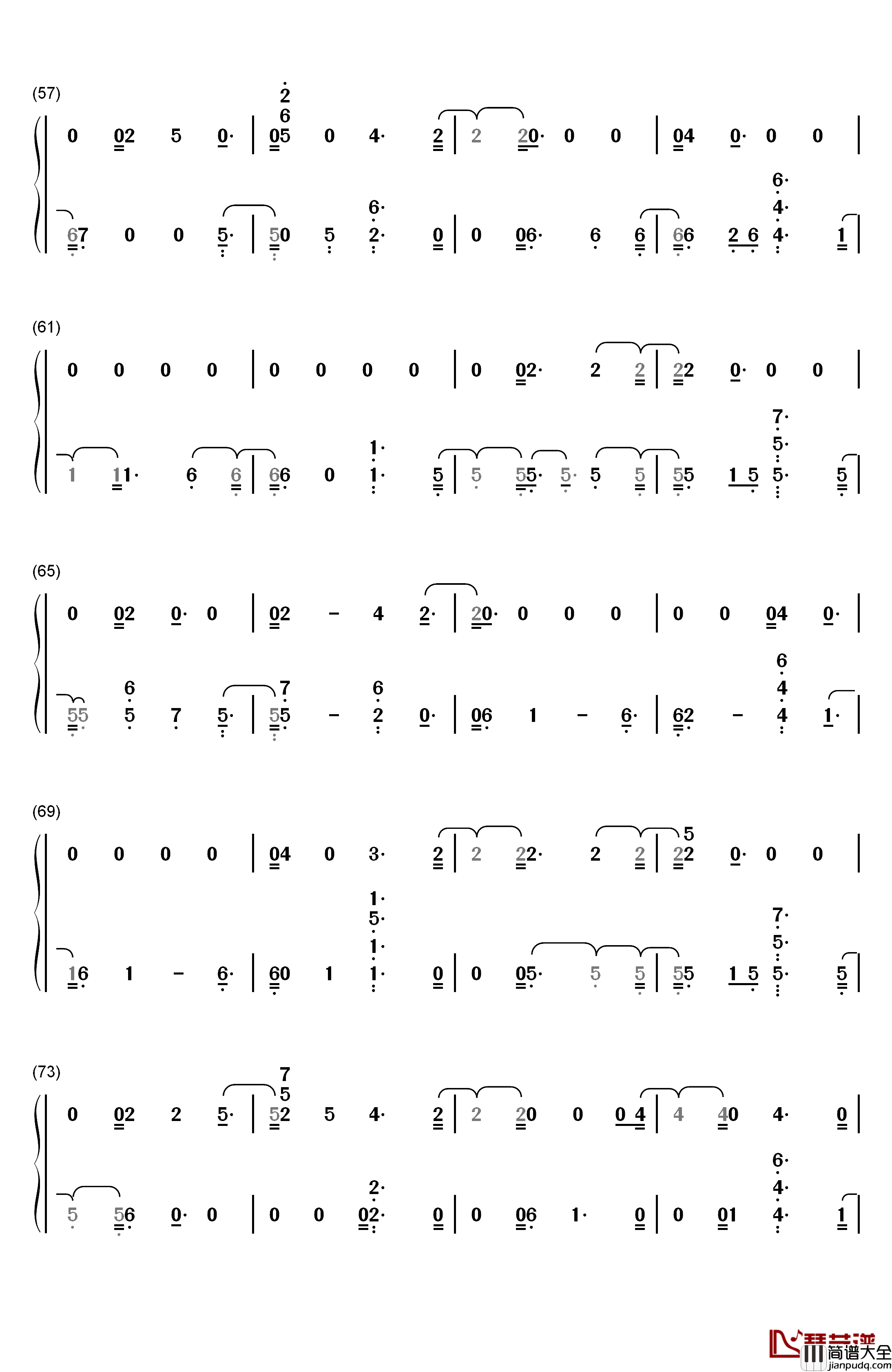 Say_Something钢琴简谱_数字双手_Justin_Timberlake