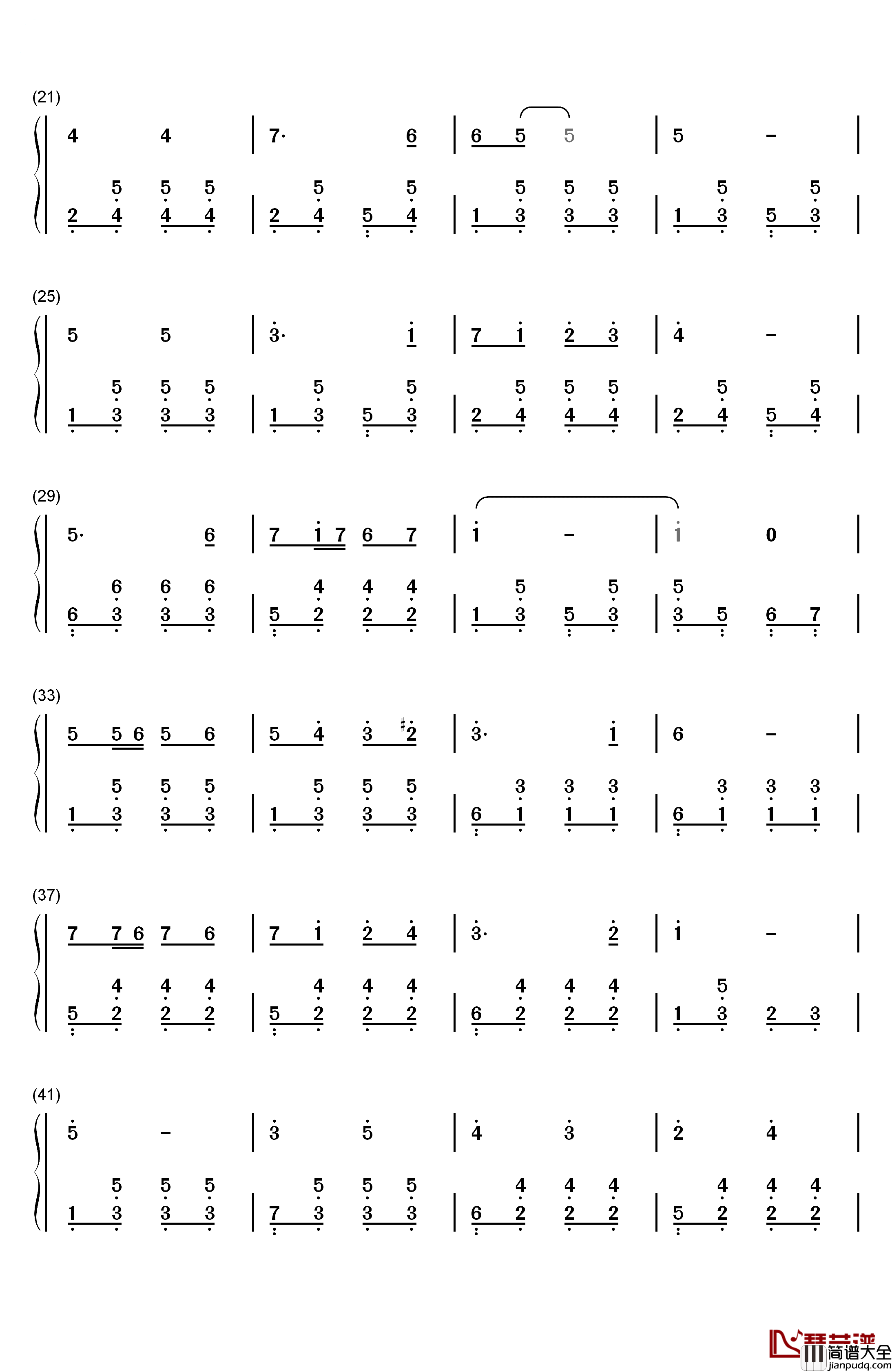 邮递马车钢琴简谱_数字双手_古关裕而