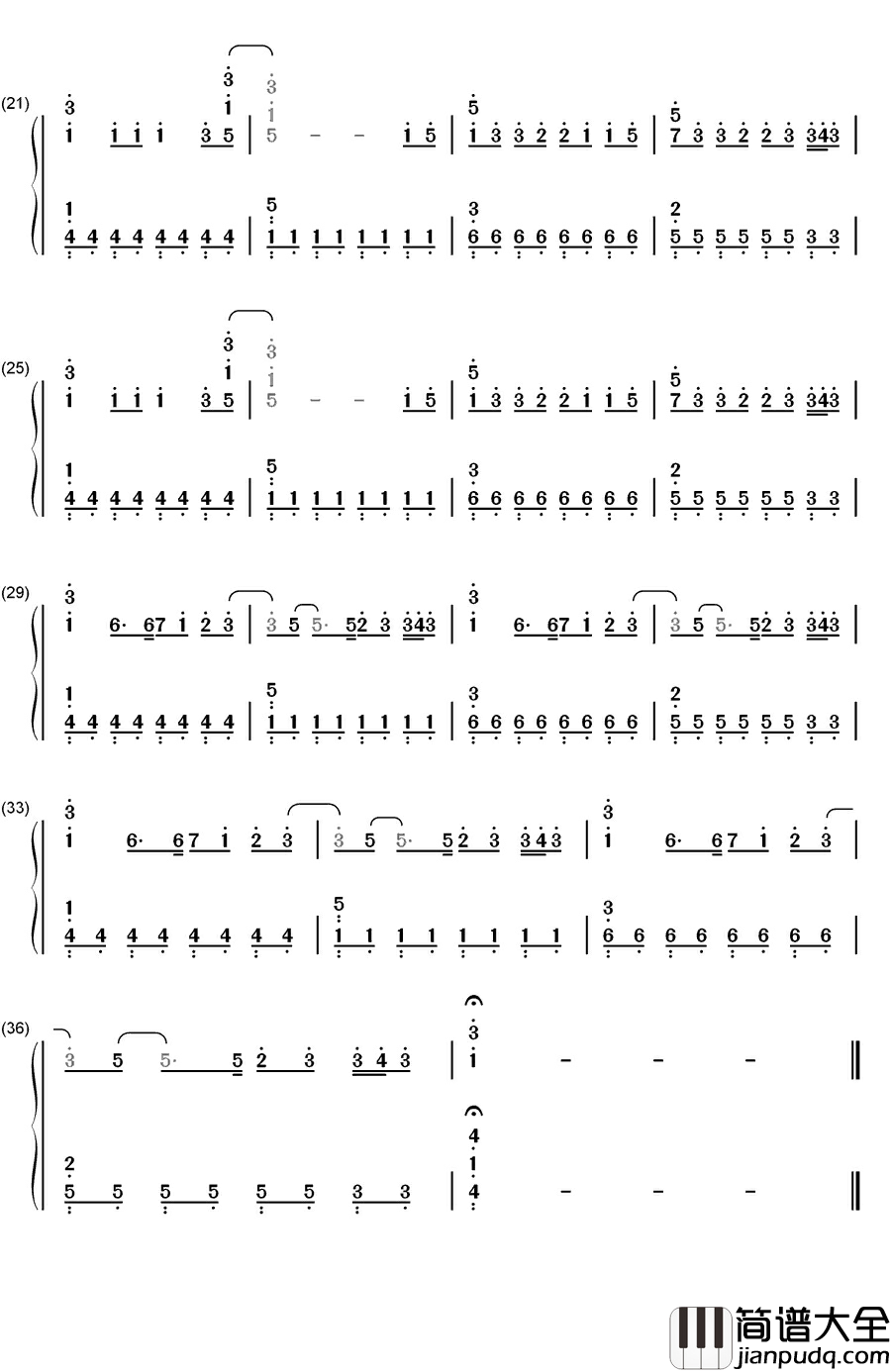 Safe_and_Sound钢琴简谱_数字双手_Capital_Cities