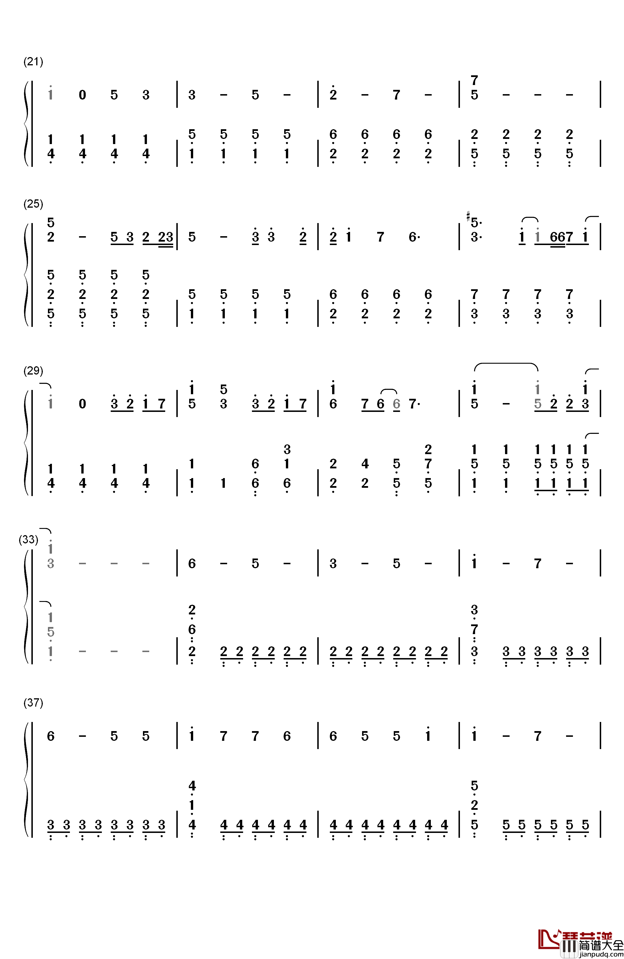 FLY_HIGH钢琴简谱_数字双手_BURNOUT_SYNDROMES