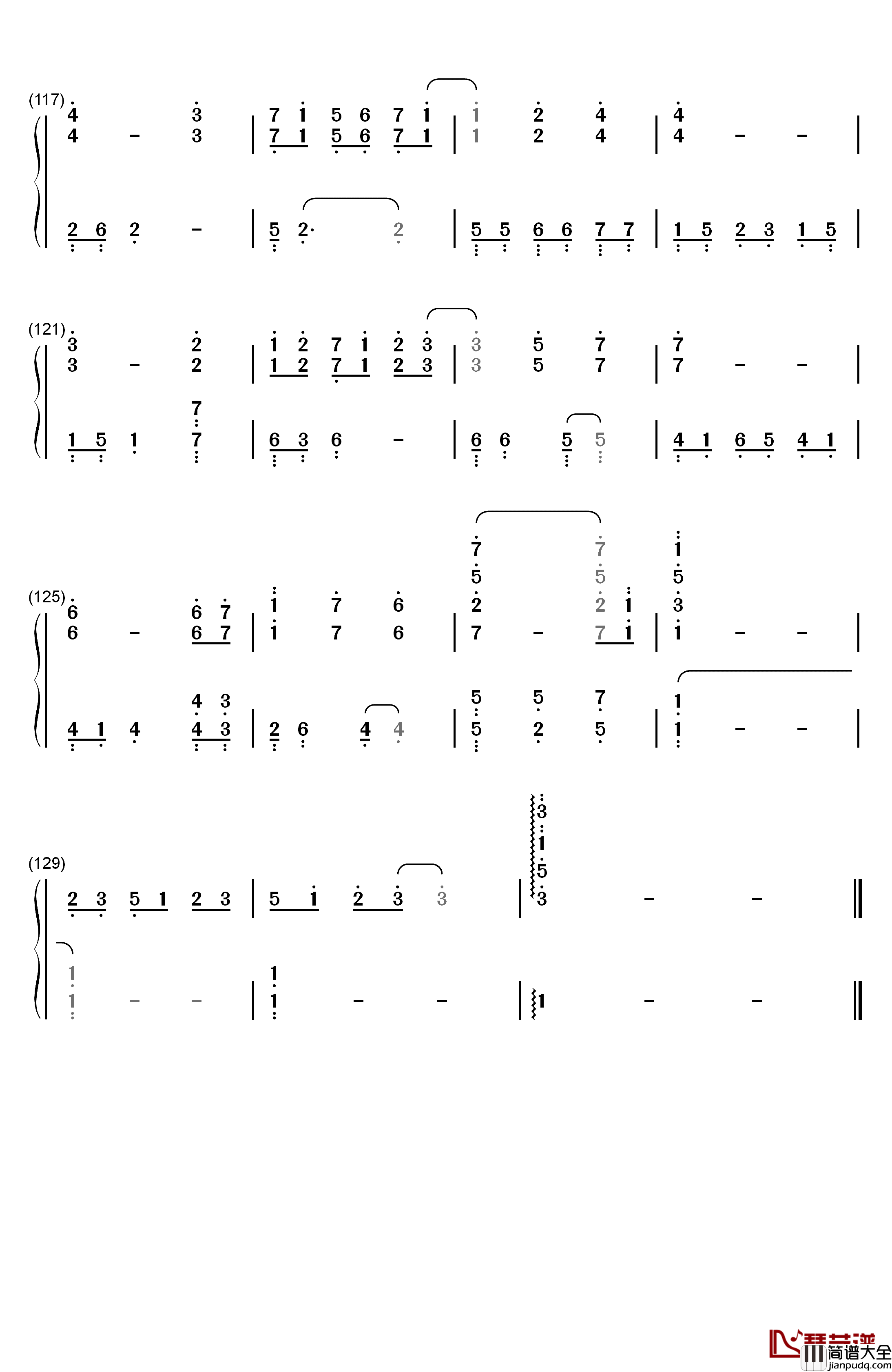 Waltz_In_The_Evening_Glow钢琴简谱_数字双手_加古隆