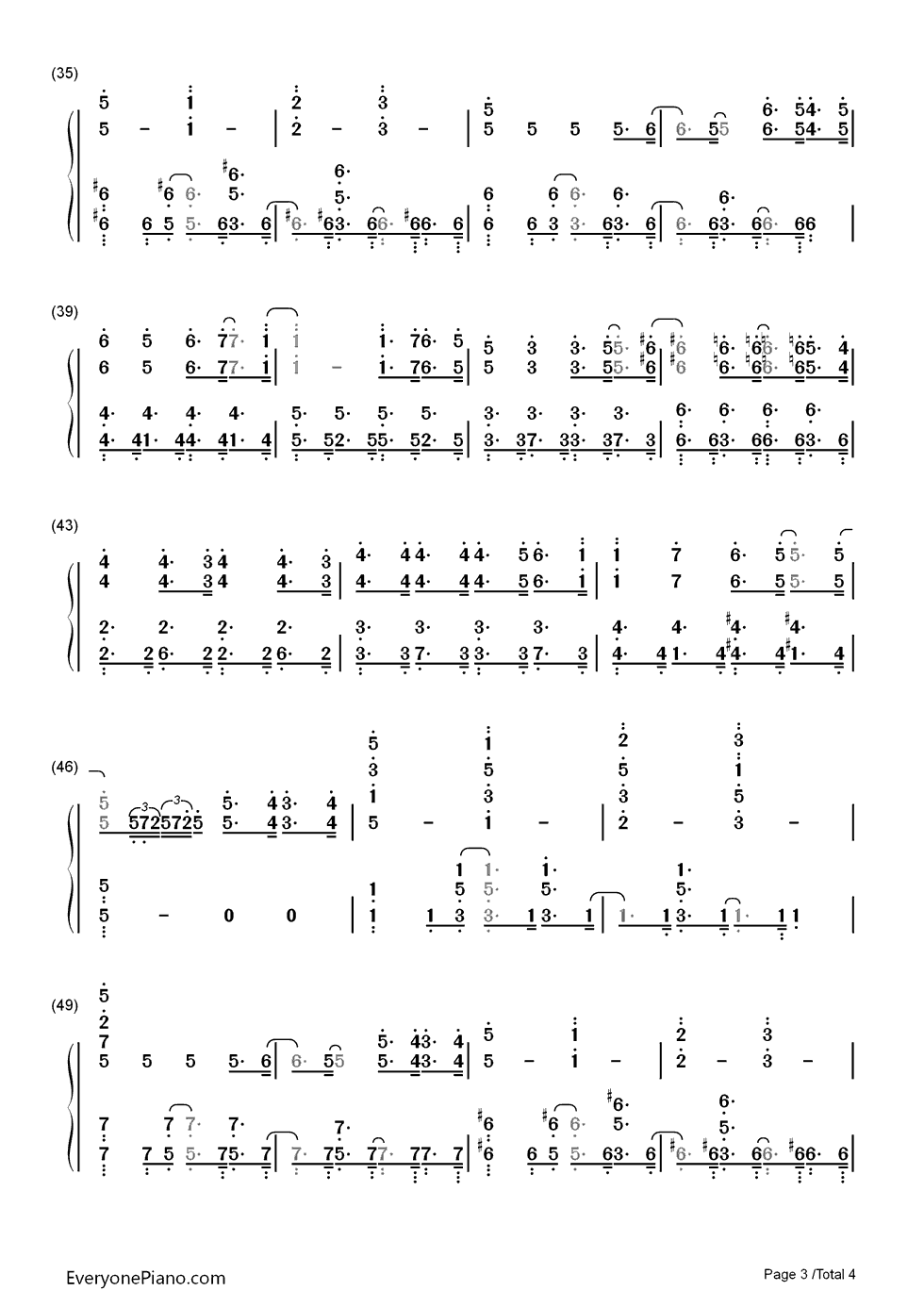 ときめきポポロン钢琴简谱_数字双手_チマメ队