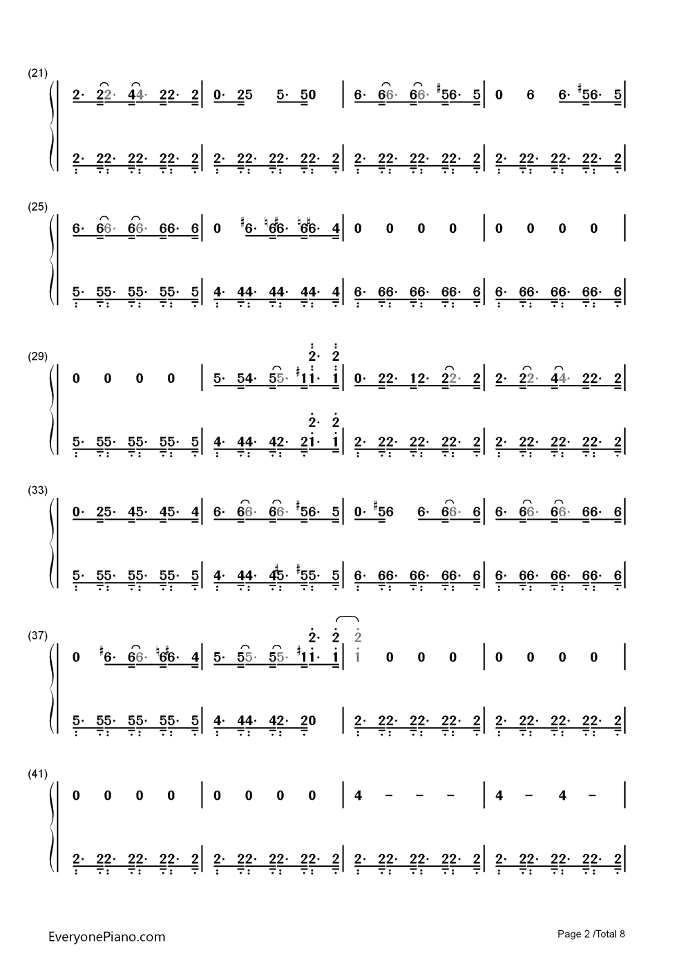 Uprising钢琴简谱_数字双手_Muse