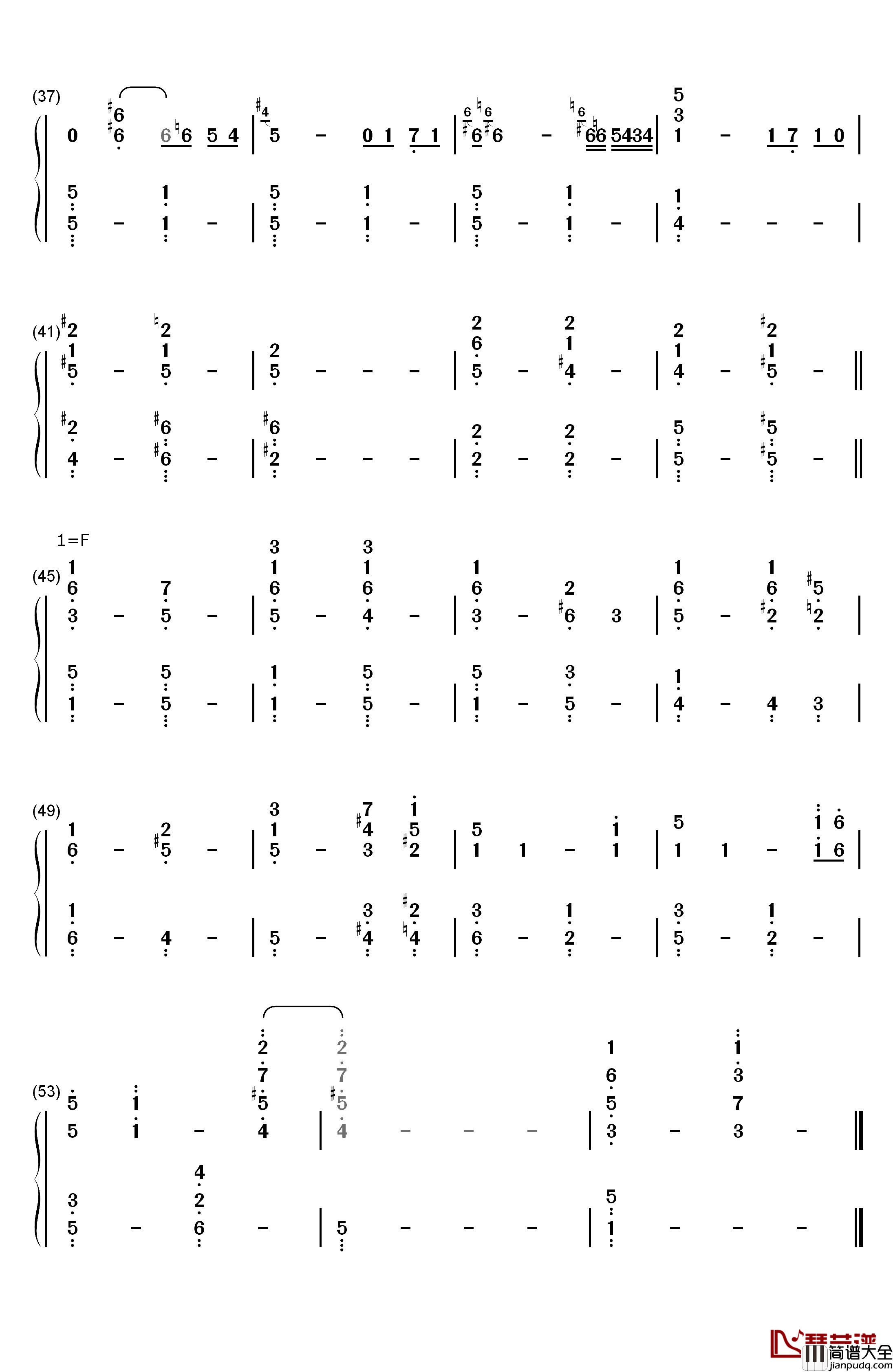 The_Christmas_Song钢琴简谱_数字双手_Nat_King_Cole