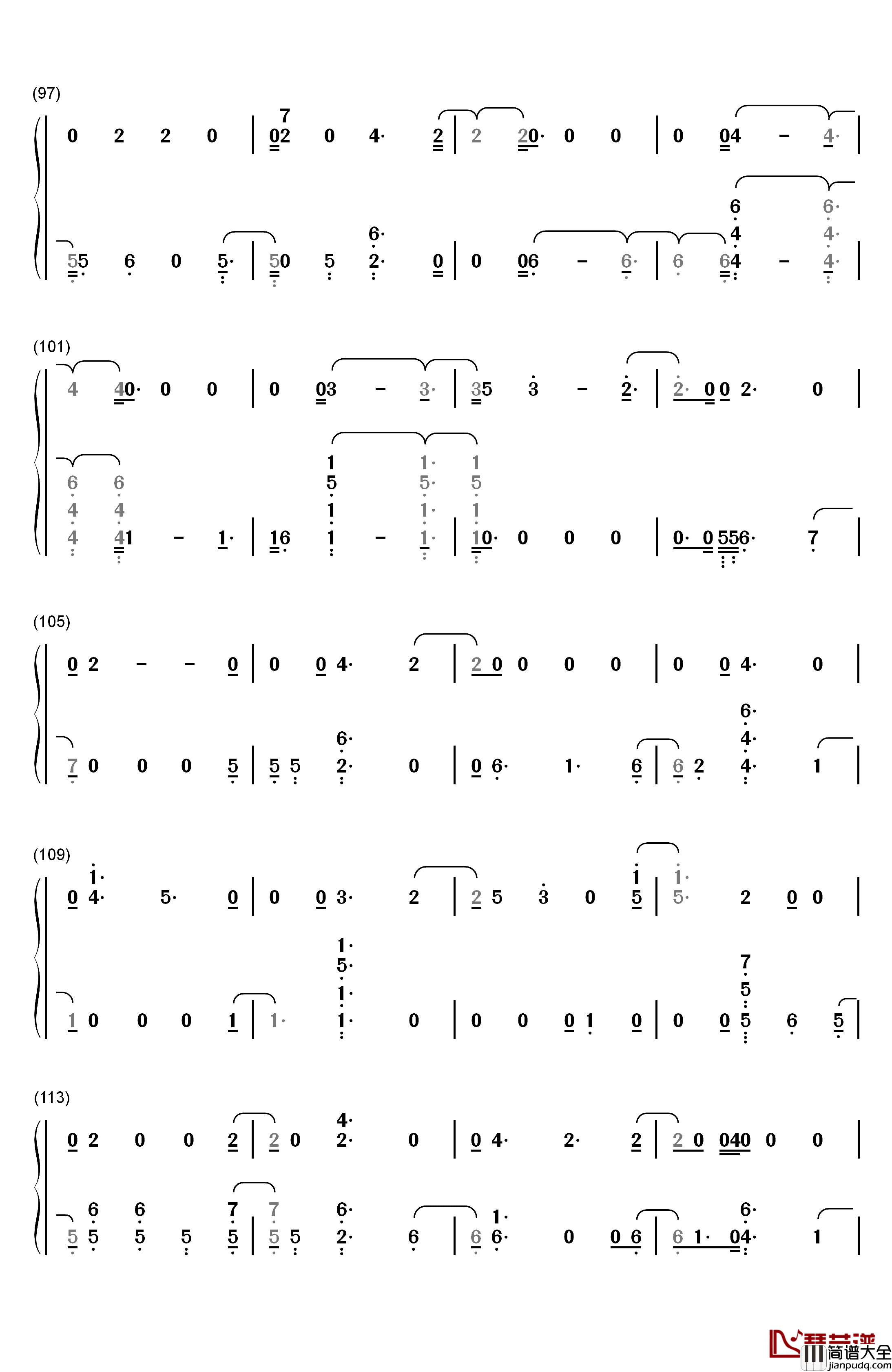 Say_Something钢琴简谱_数字双手_Justin_Timberlake