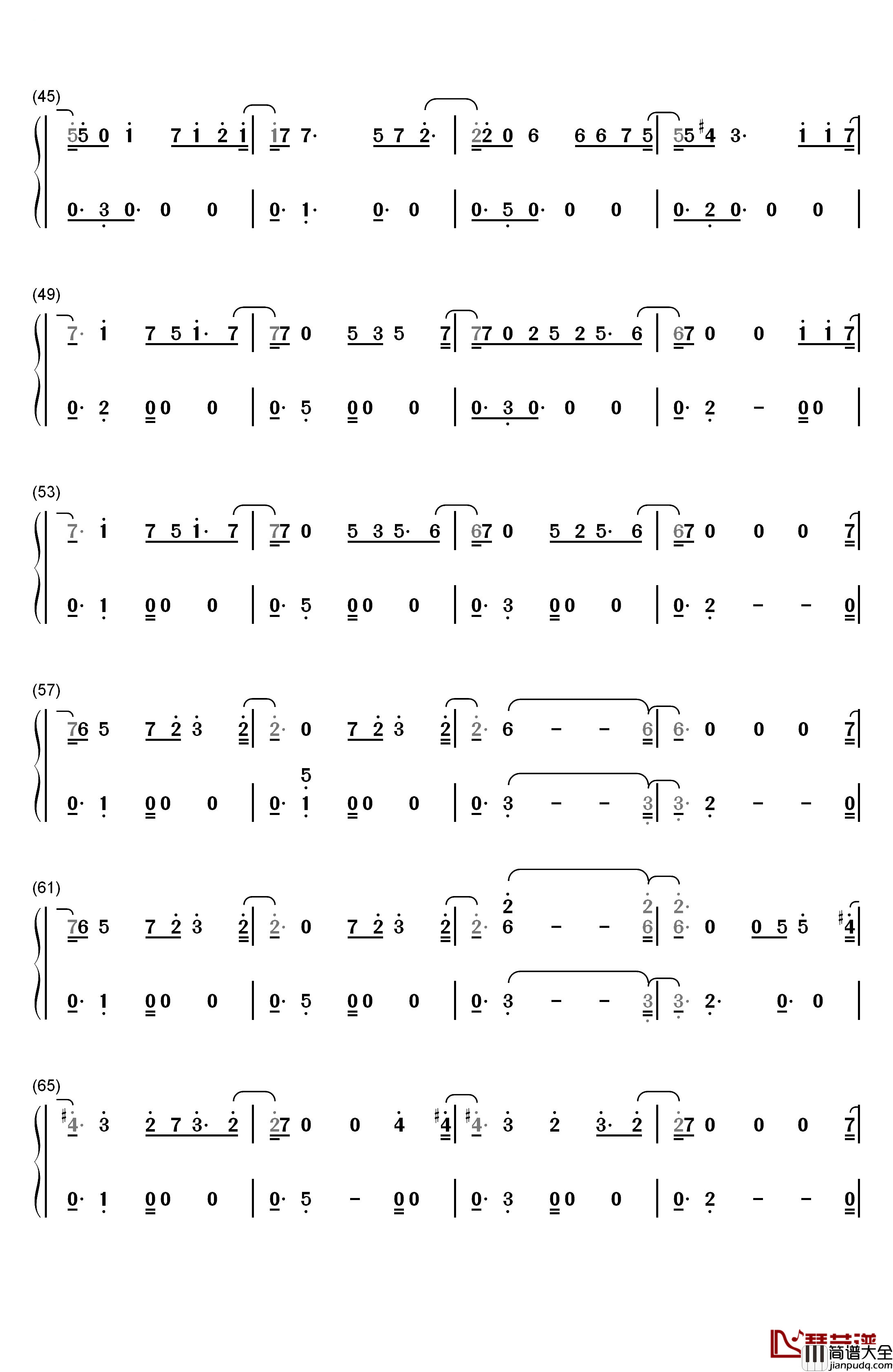 Just_Hold_On钢琴简谱_数字双手_Steve_Aoki_and_Louis_Tomlinson