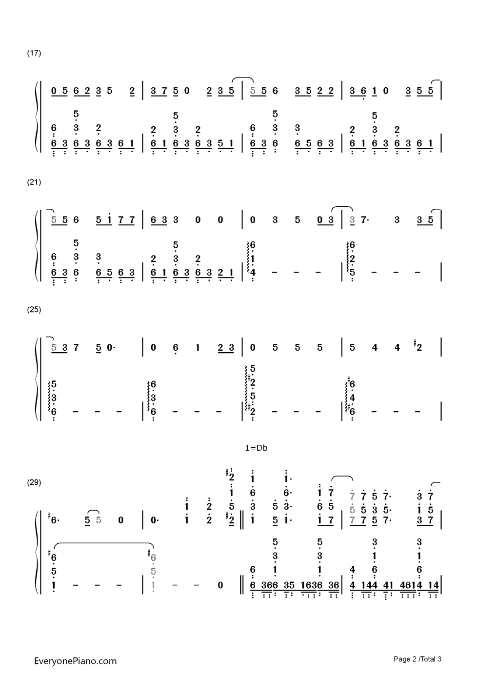 X.U.钢琴简谱_数字双手_SawanoHiroyuki[nZk]