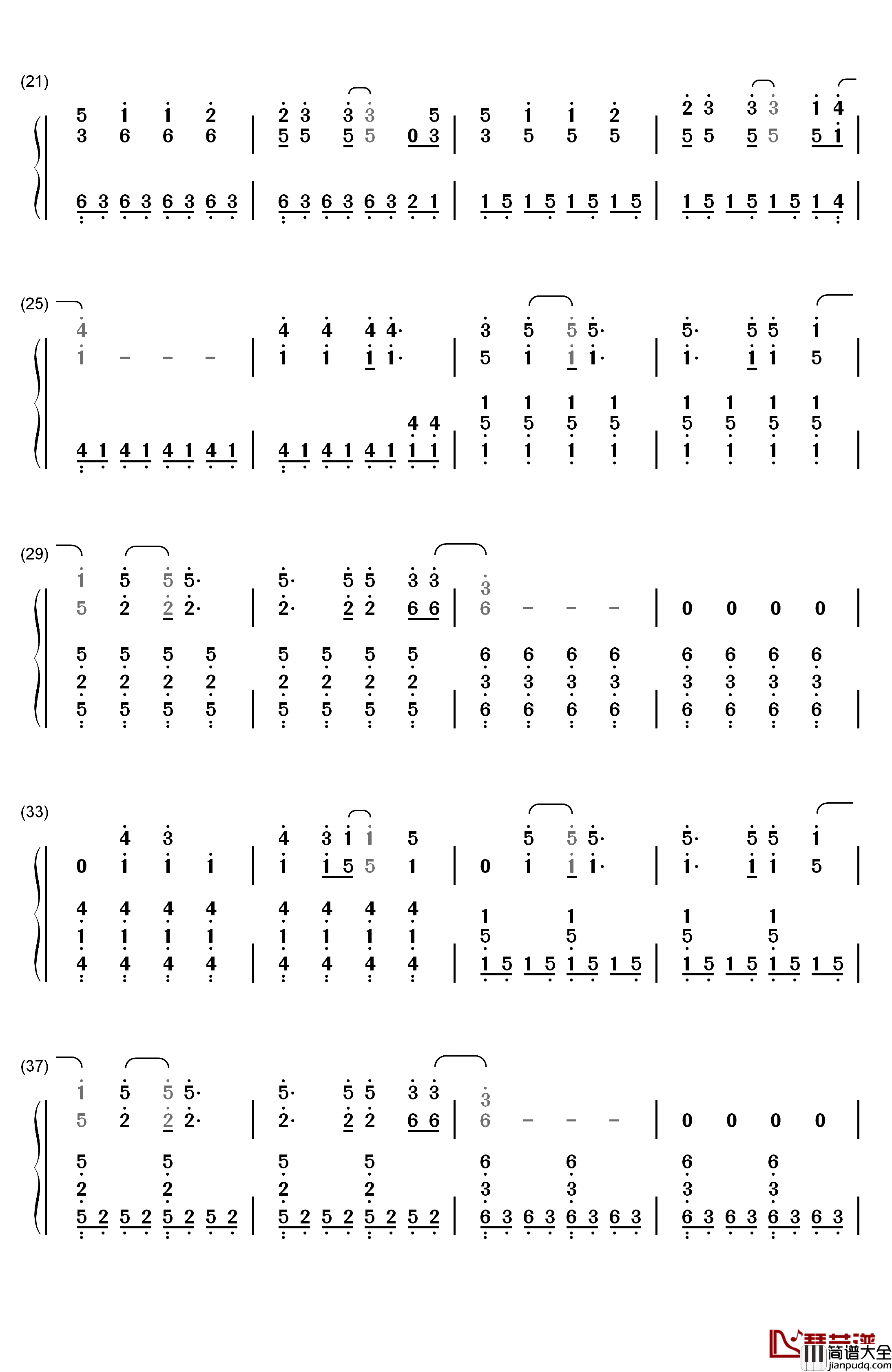 Bored_to_Death钢琴简谱_数字双手_Blink_182