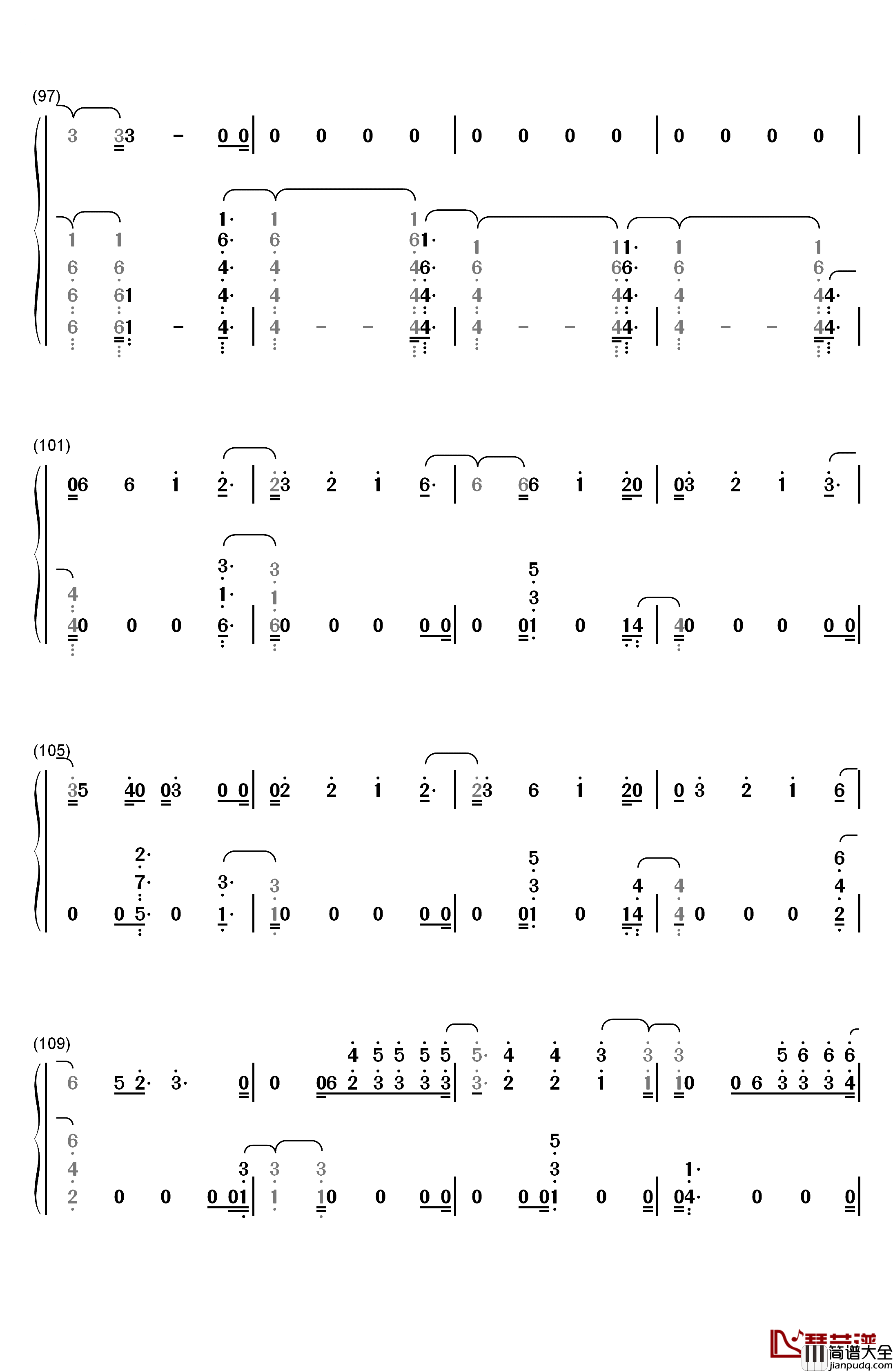 River钢琴简谱_数字双手_Eminem_Ed_Sheeran