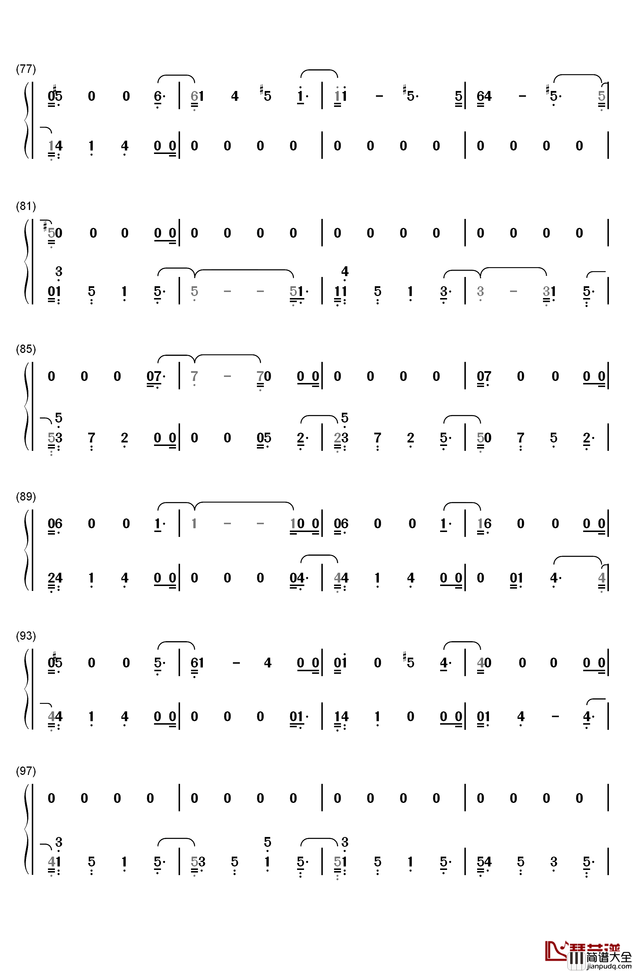 Midnight_Train钢琴简谱_数字双手_Sam_Smith