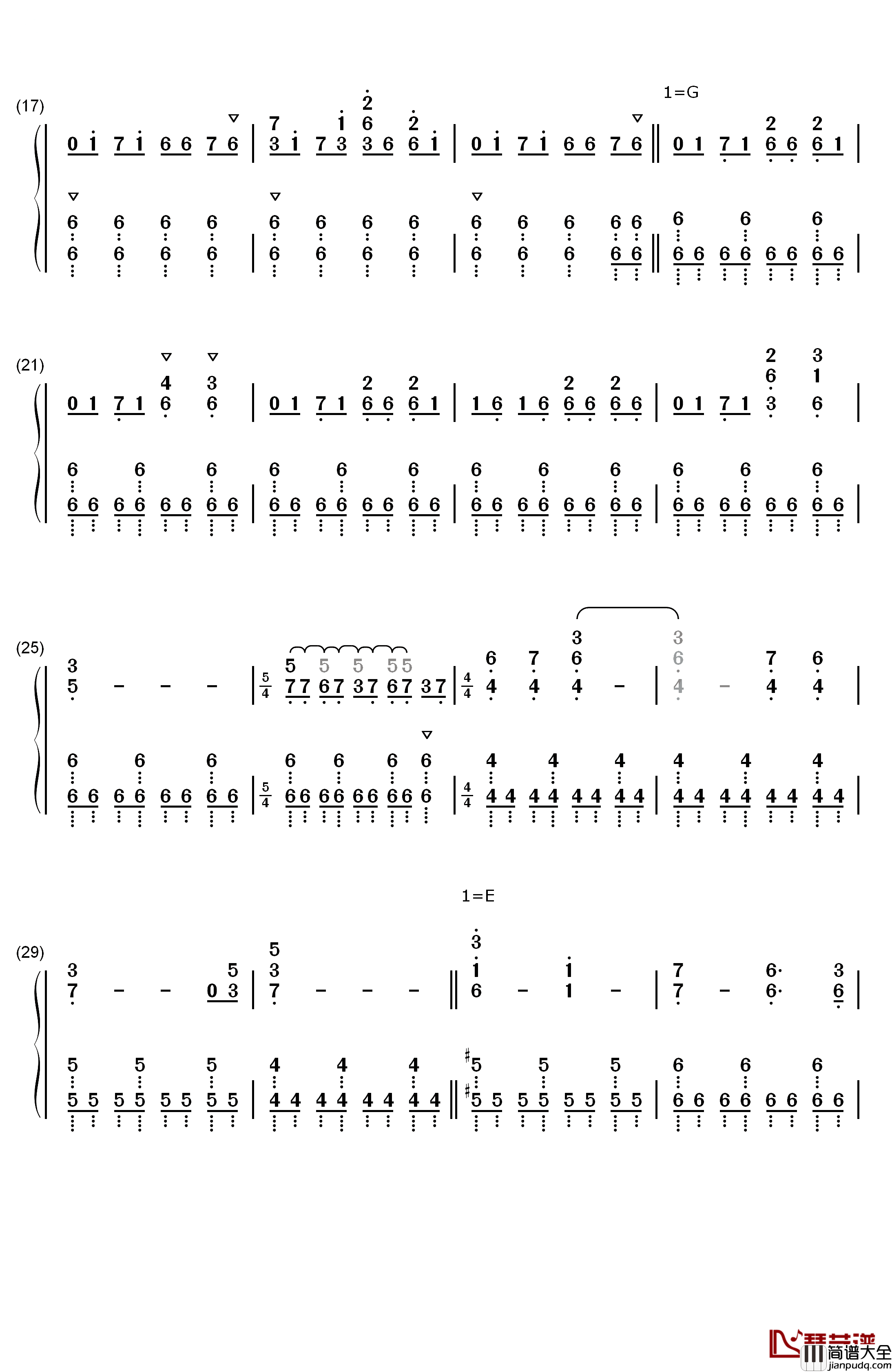 Forge钢琴简谱_数字双手_Alan_Silvestri