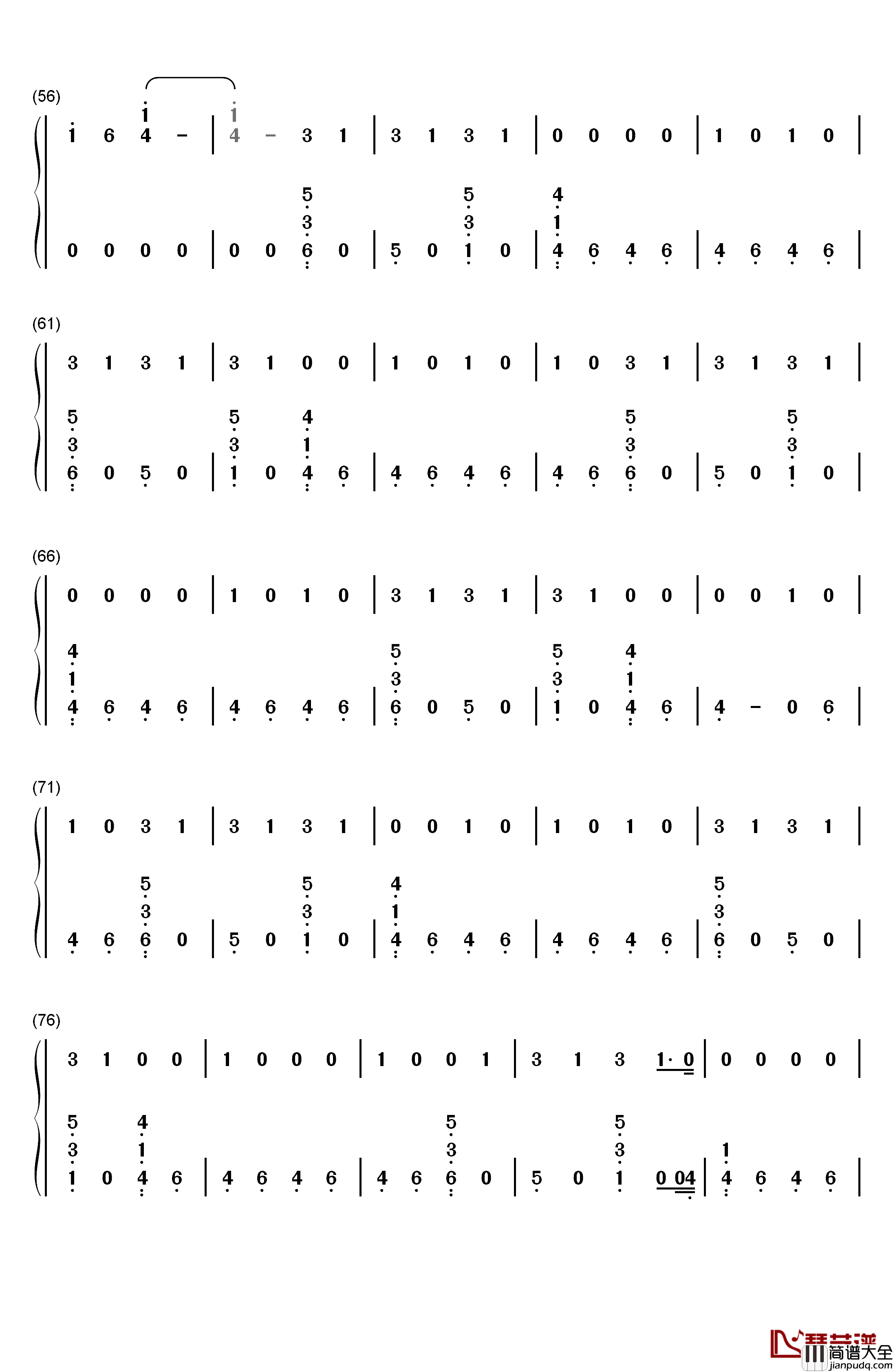 Hostage钢琴简谱_数字双手_Billie_Eilish