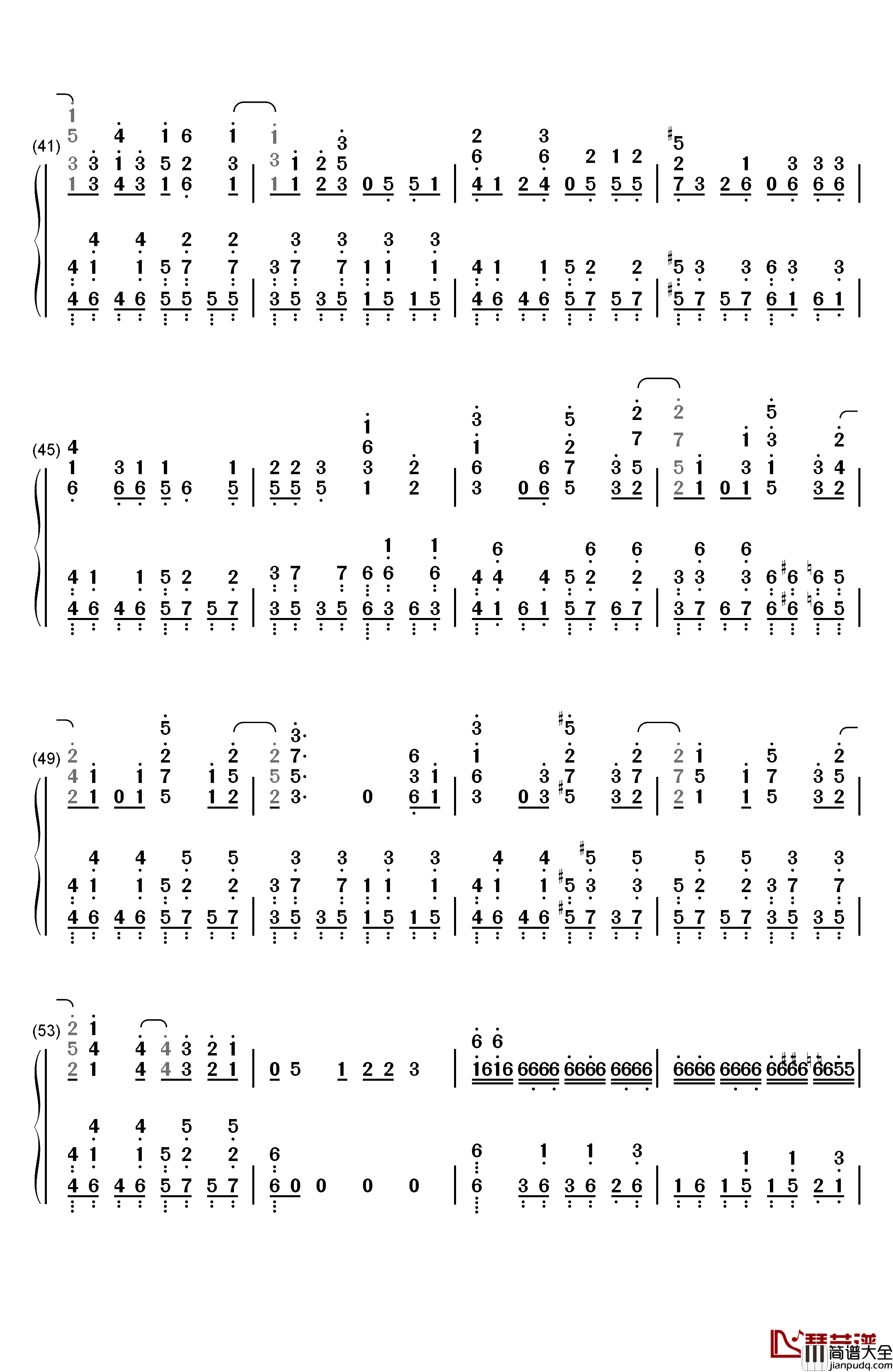 ワンルームシュガーライフ钢琴简谱_数字双手_ナナヲアカリ