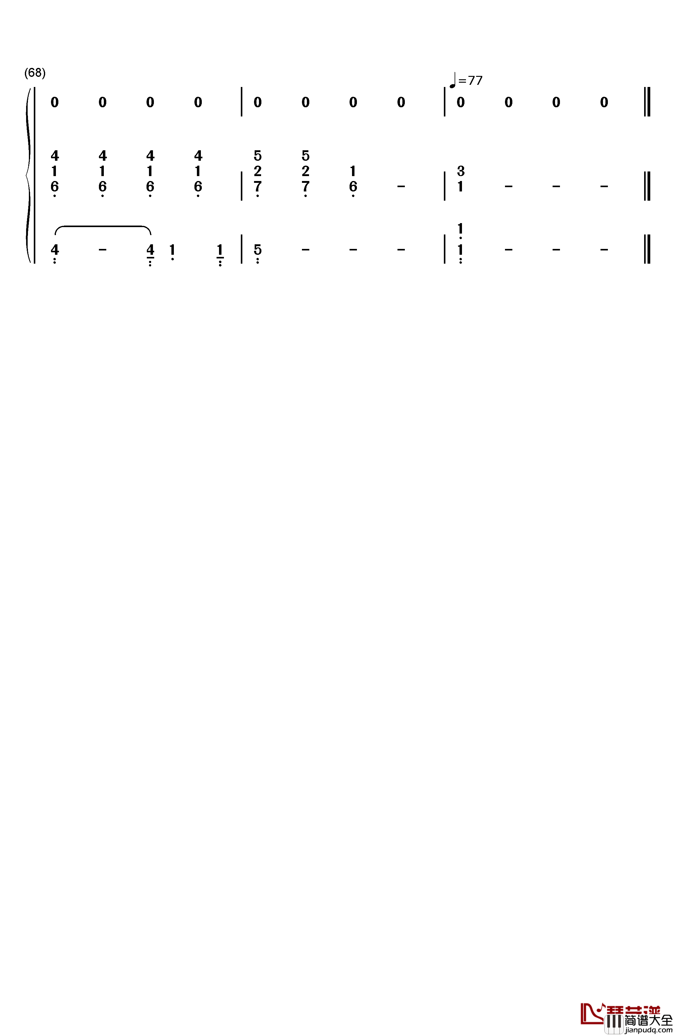 相信钢琴简谱_数字双手_孙燕姿