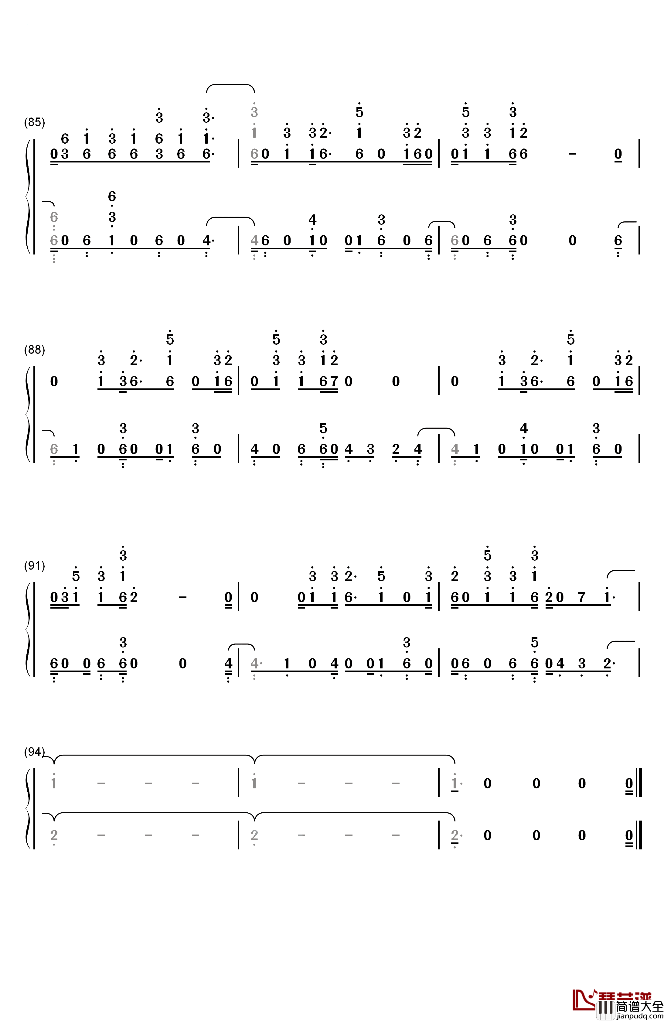 Somebody钢琴简谱_数字双手_The_Chainsmokers_Drew_Love