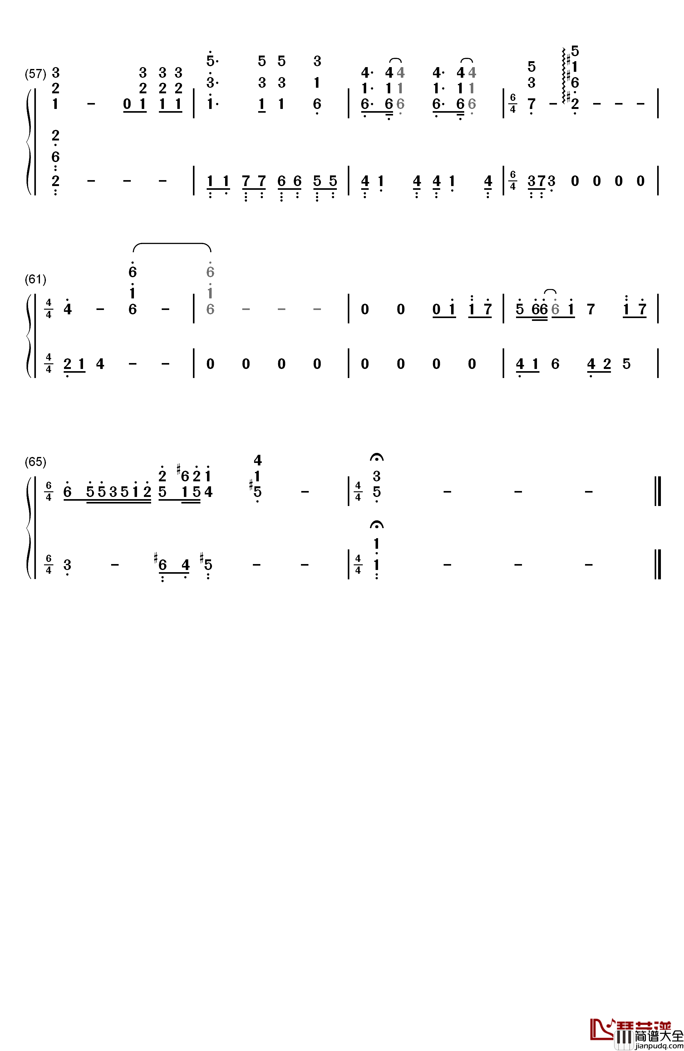 以后别做朋友钢琴简谱_数字双手_周兴哲