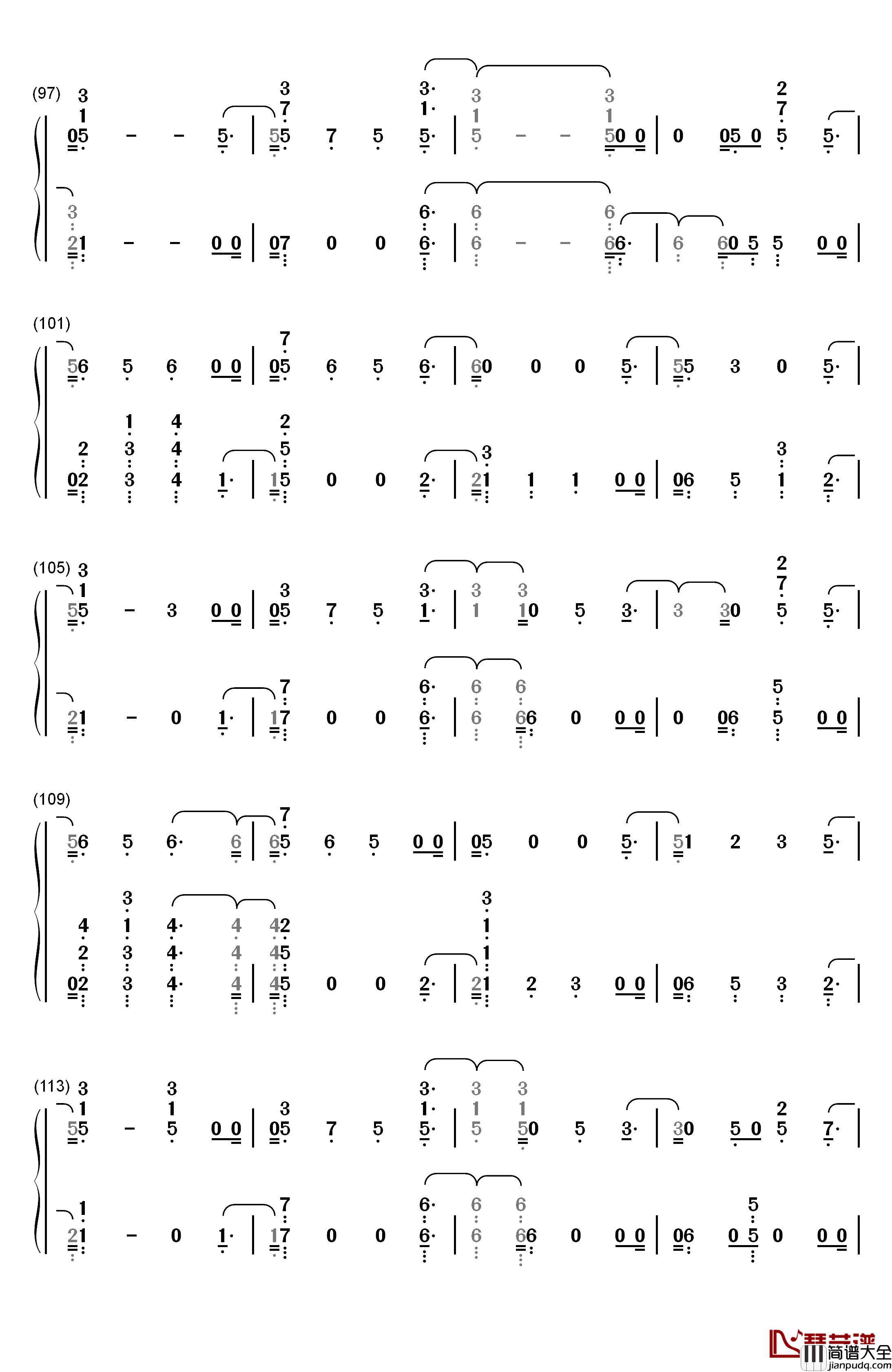 Morning_Light钢琴简谱_数字双手_Justin_Timberlake_Alicia_Keys