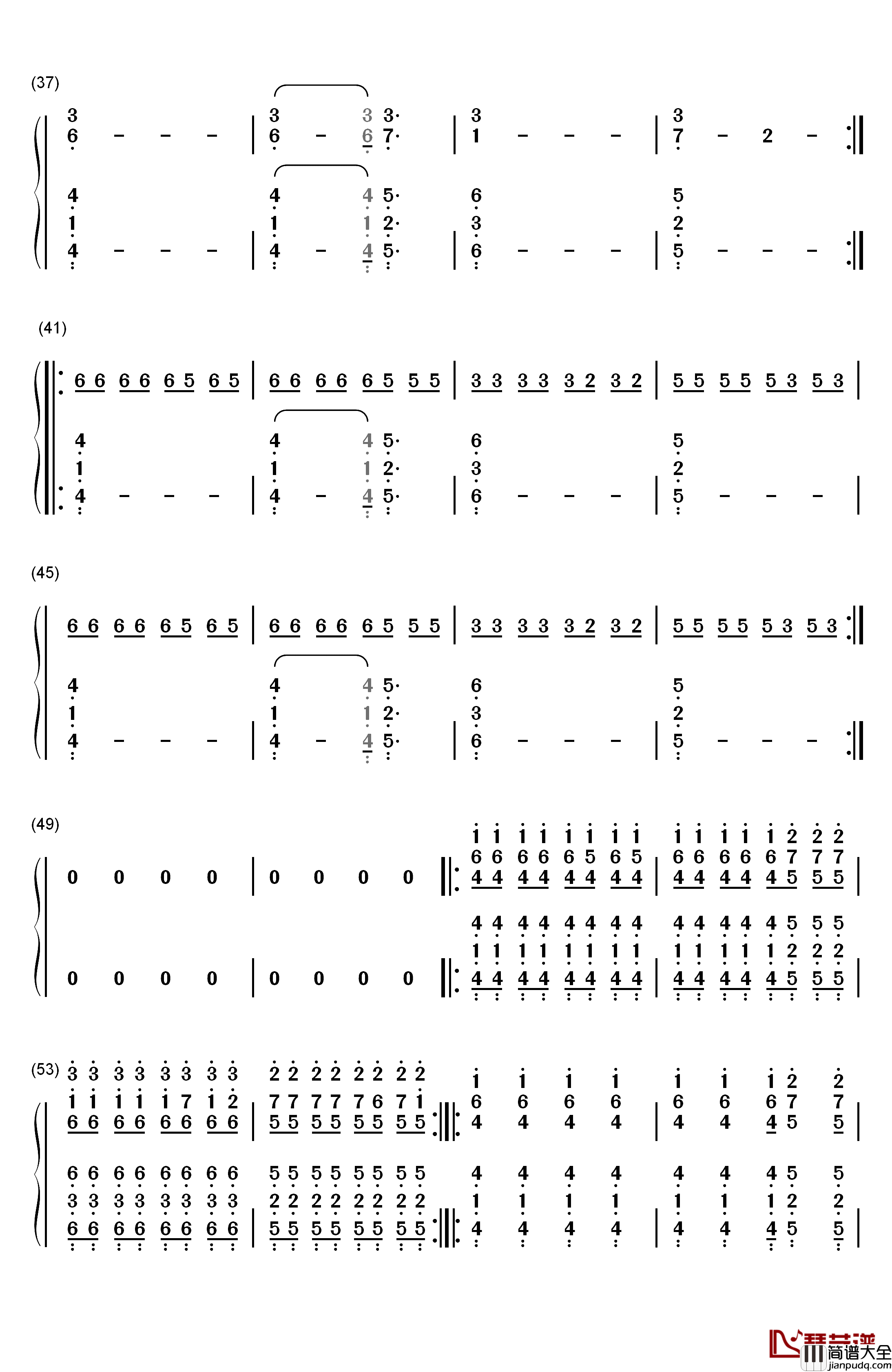 Car_Radio钢琴简谱_数字双手_Twenty_One_Pilots