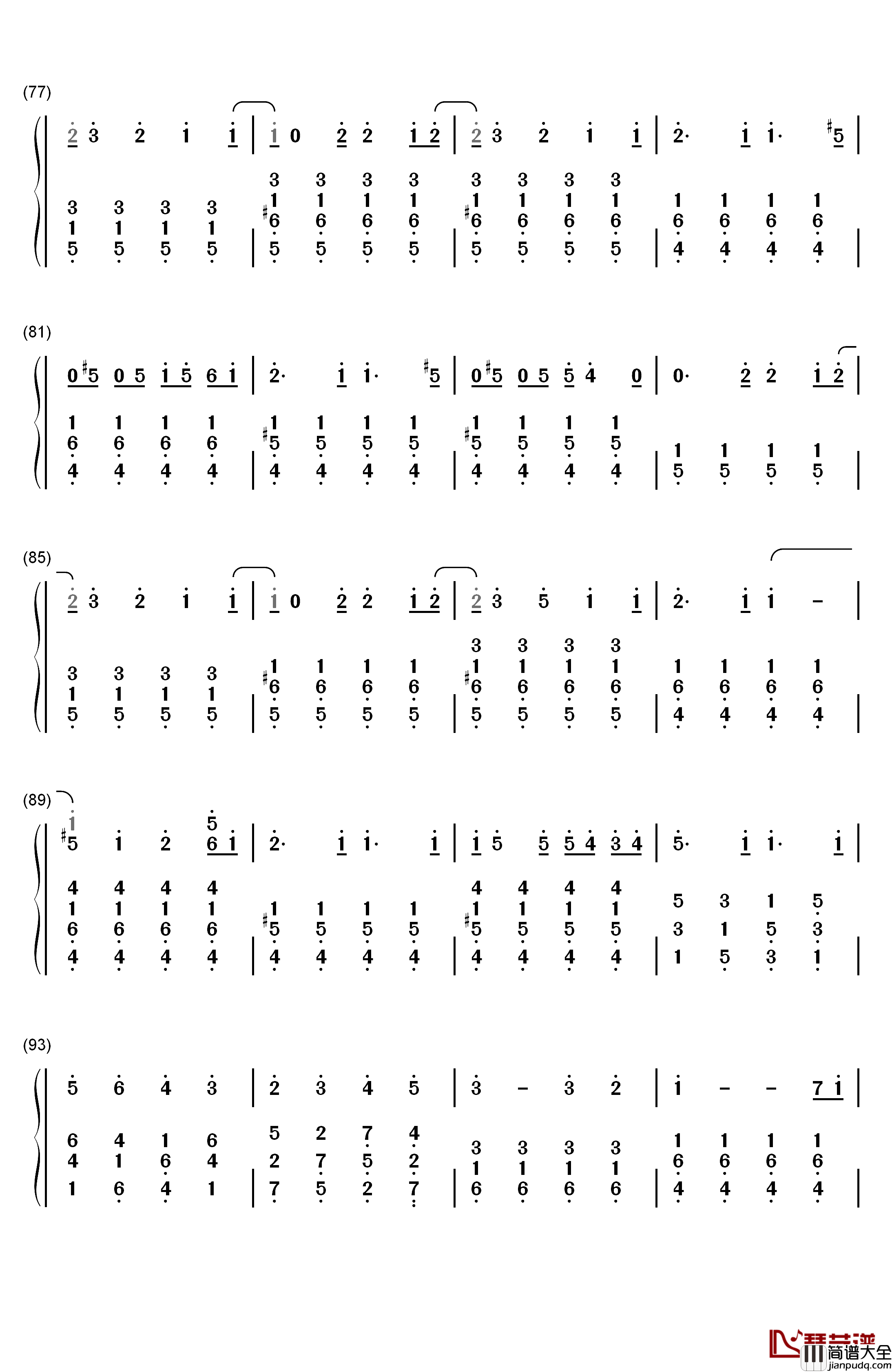 SPiCa钢琴简谱_数字双手_初音ミク_初音未来