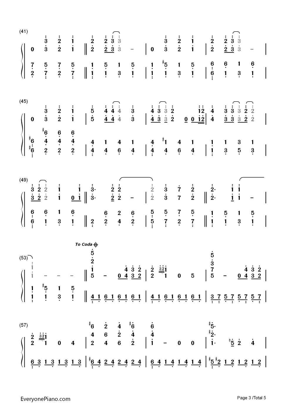 瞳のメロディ钢琴简谱_数字双手_BOYFRIEND