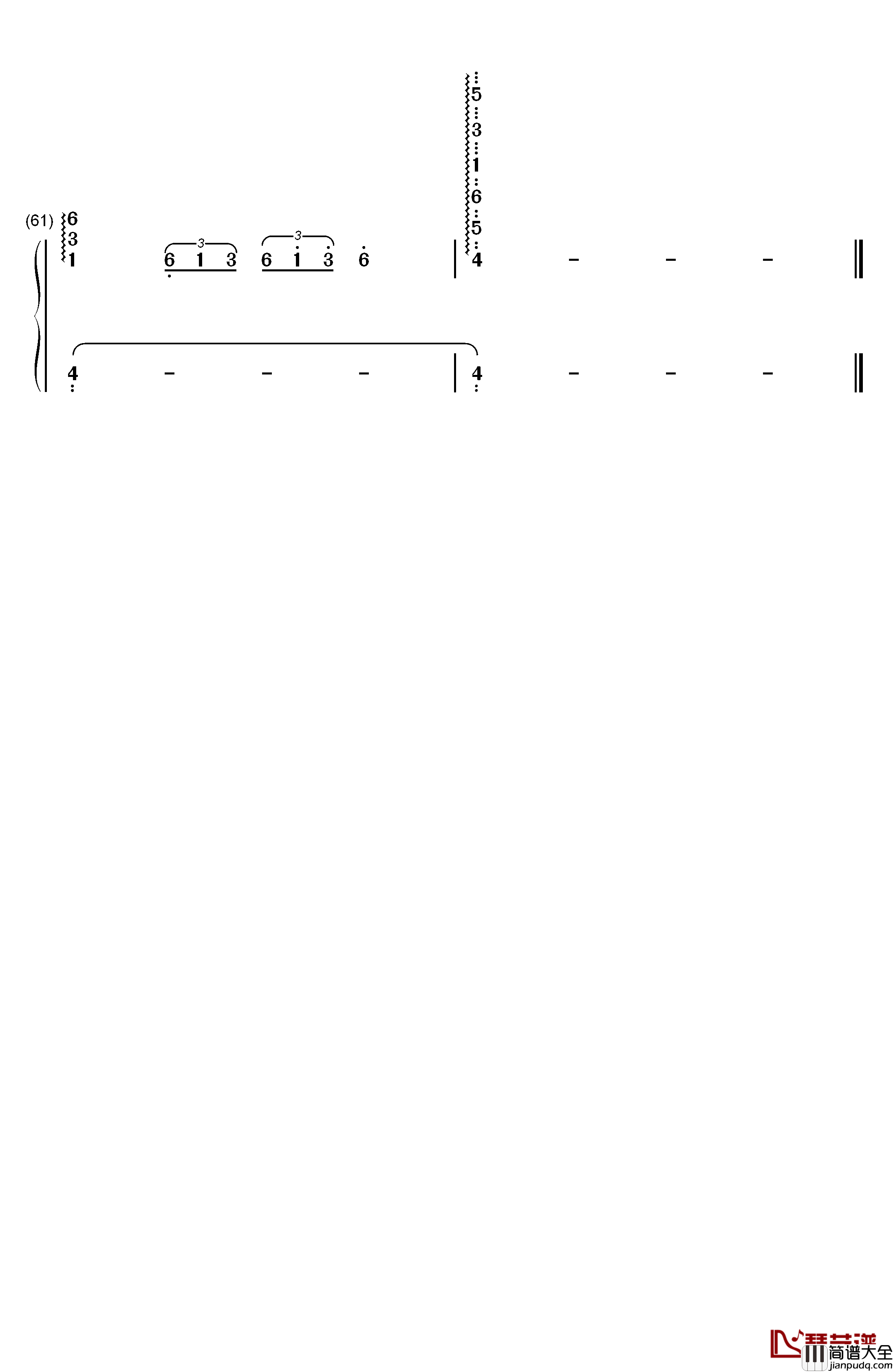 一阵の风钢琴简谱_数字双手_菊地创