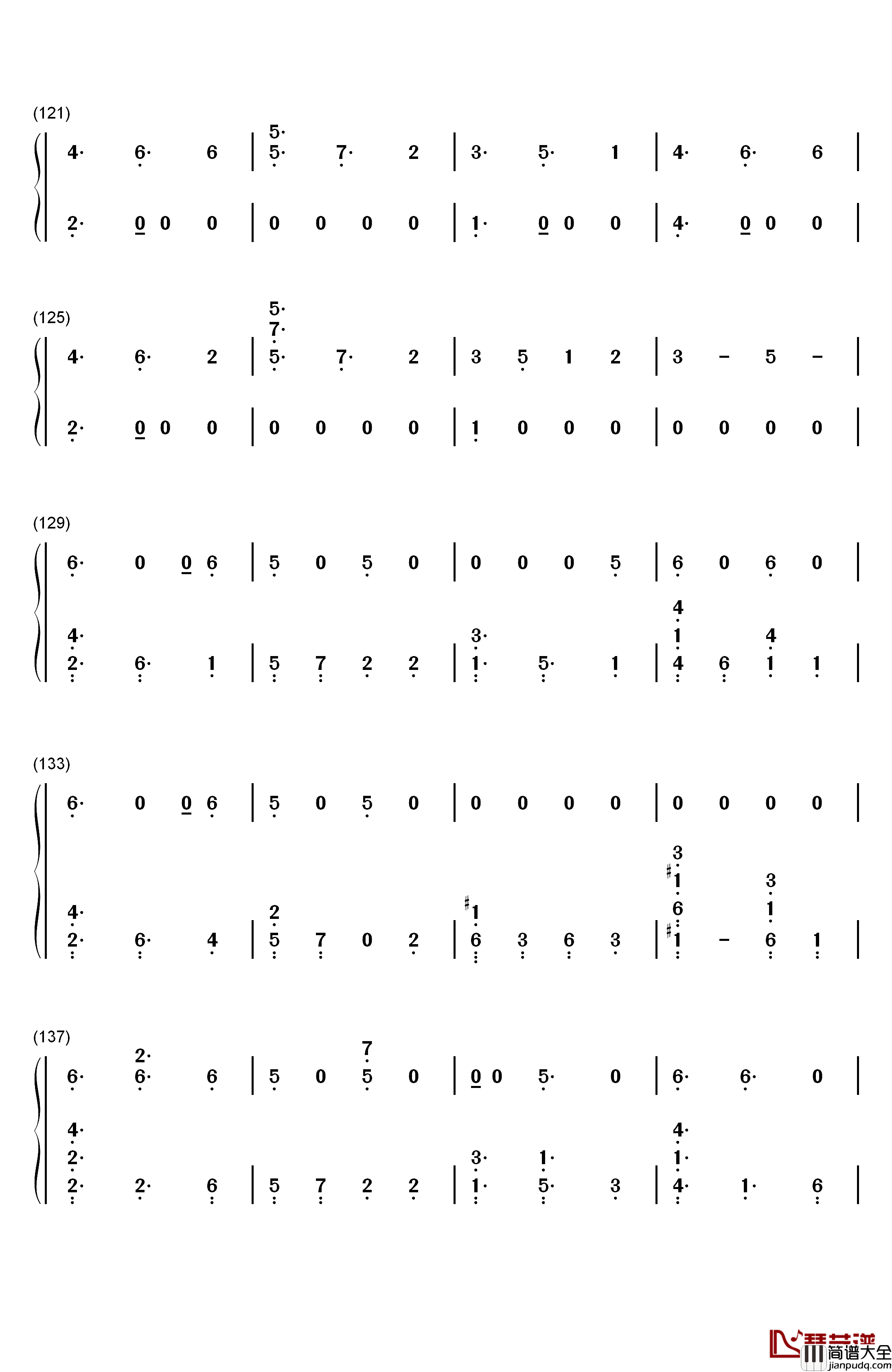 Rain钢琴简谱_数字双手_The_Script