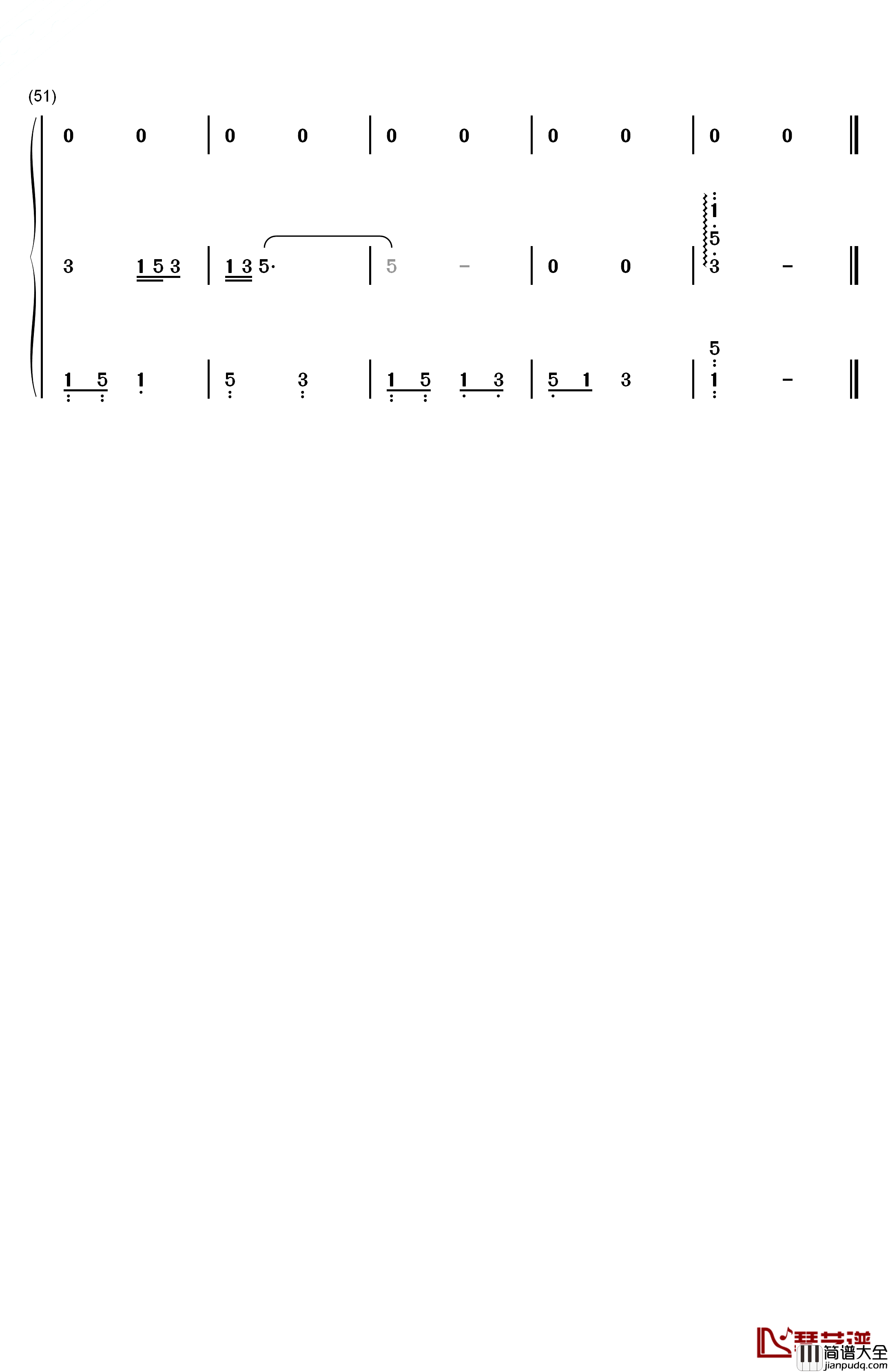 金色童年钢琴简谱_数字双手_杨烁