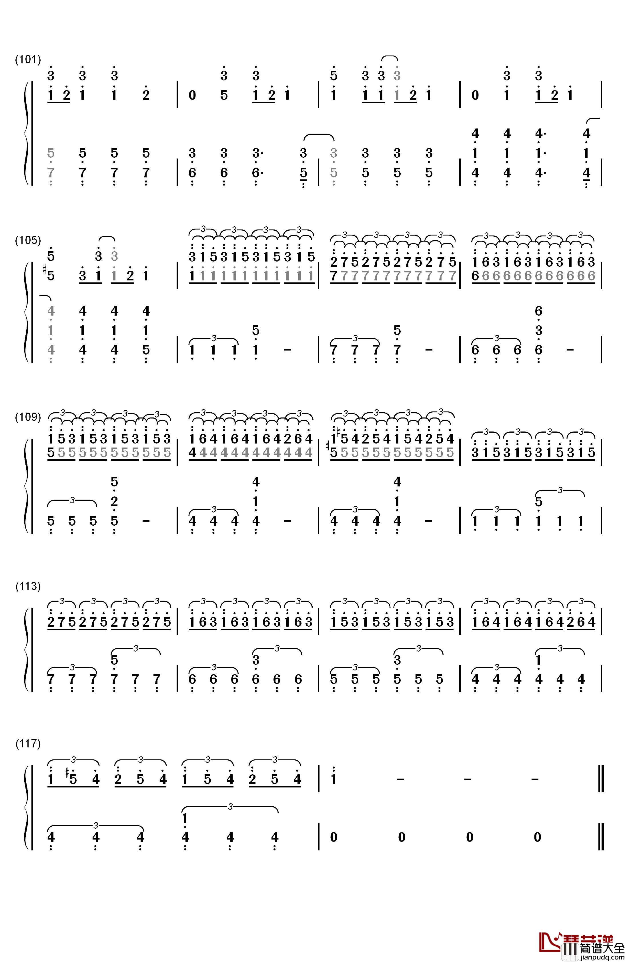 La_La_Land钢琴简谱_数字双手_Demi_Lovato