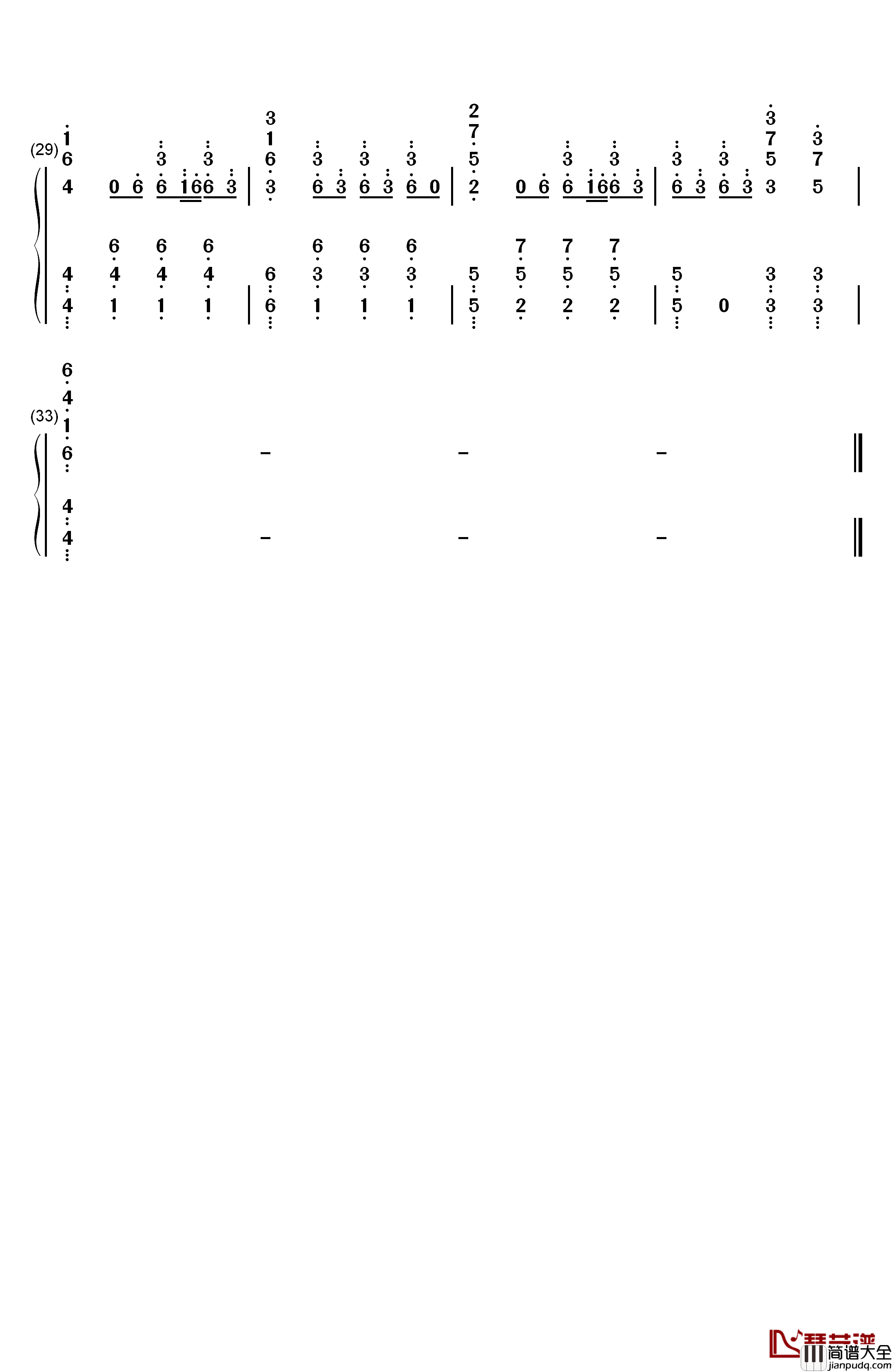 Diamonds钢琴简谱_数字双手_Rihanna