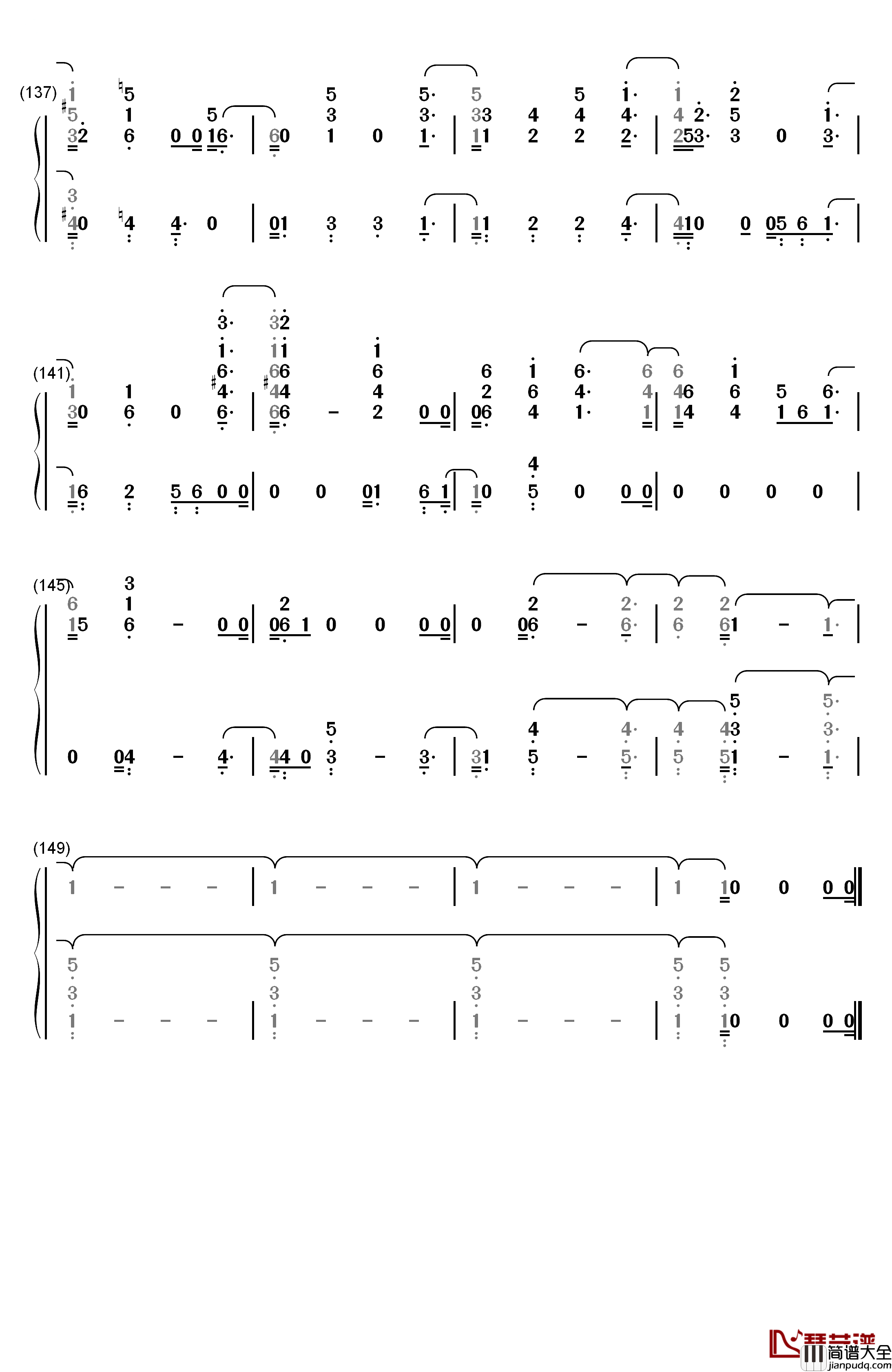 Change钢琴简谱_数字双手_Charlie_Puth_James_Taylor