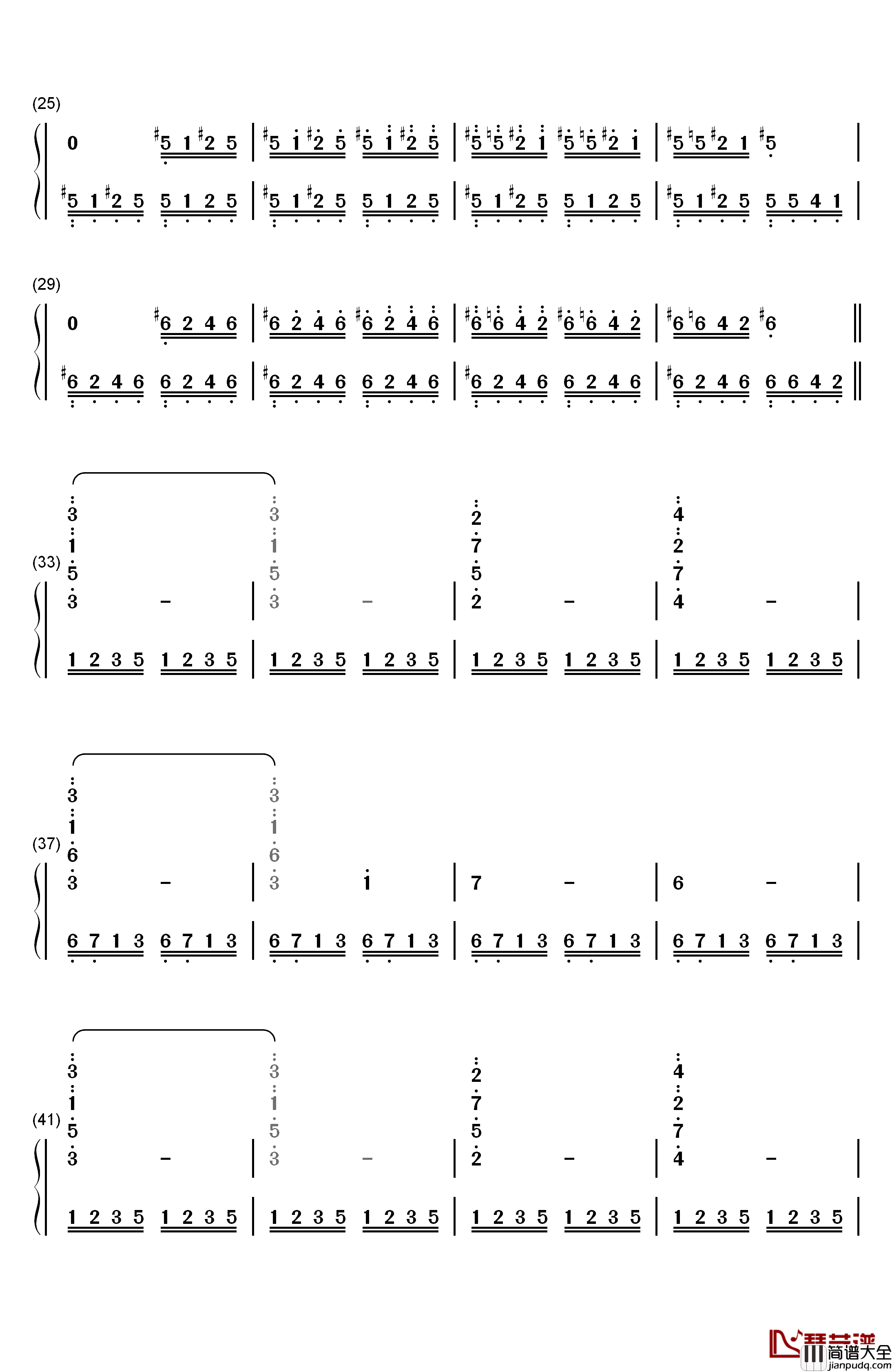 Prelude钢琴简谱_数字双手_植松伸夫