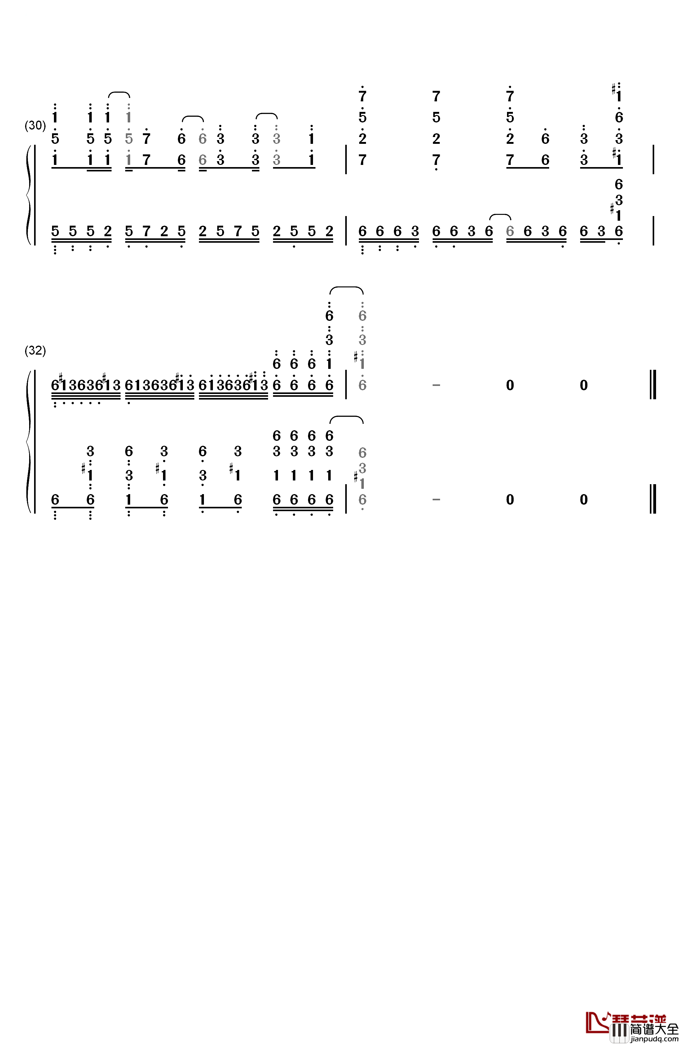 Ignite钢琴简谱_数字双手_蓝井艾露