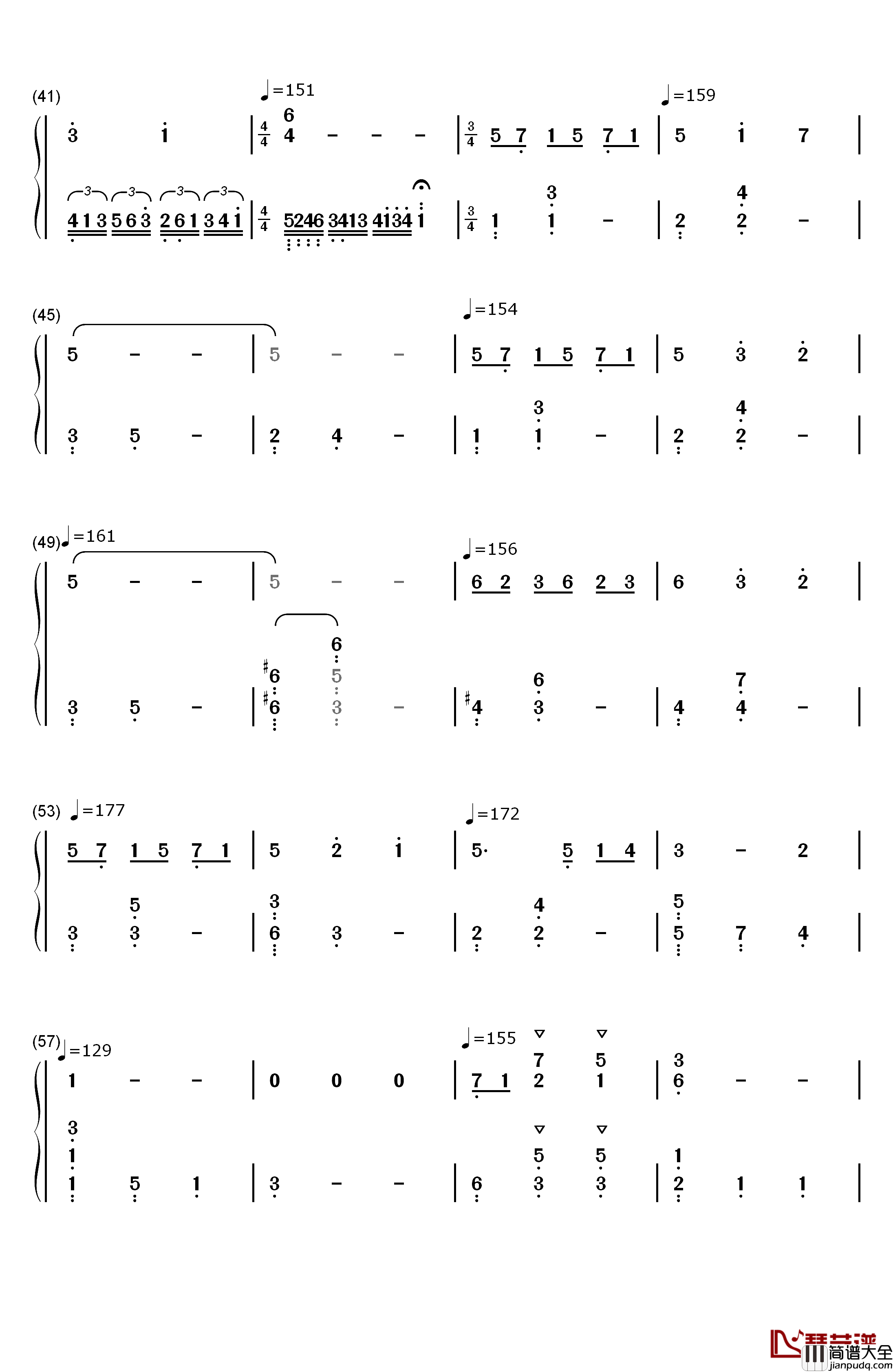 水面のワルツ钢琴简谱_数字双手_西村由纪江