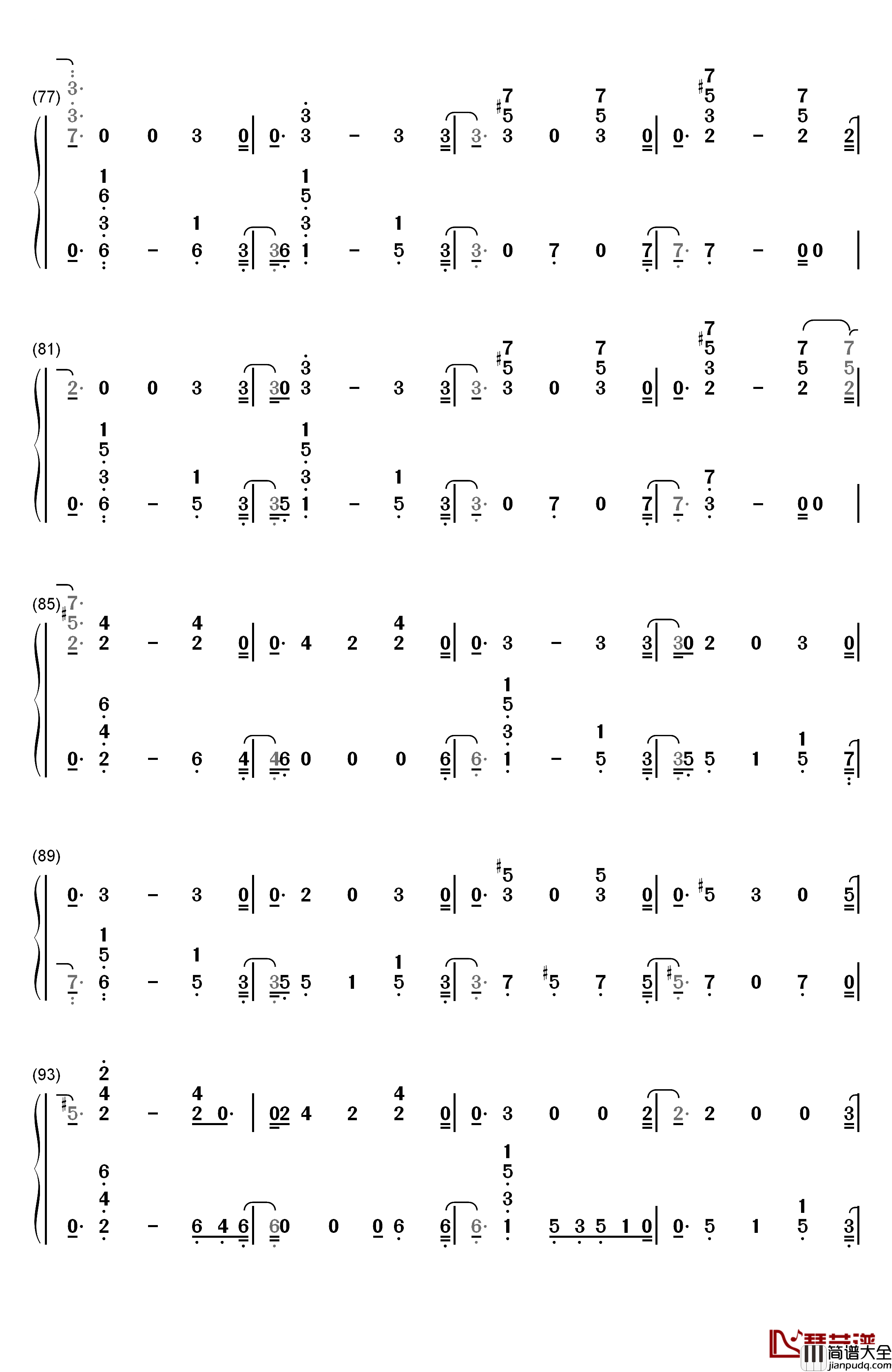 Nothing_Left_for_You钢琴简谱_数字双手_Sam_Smith