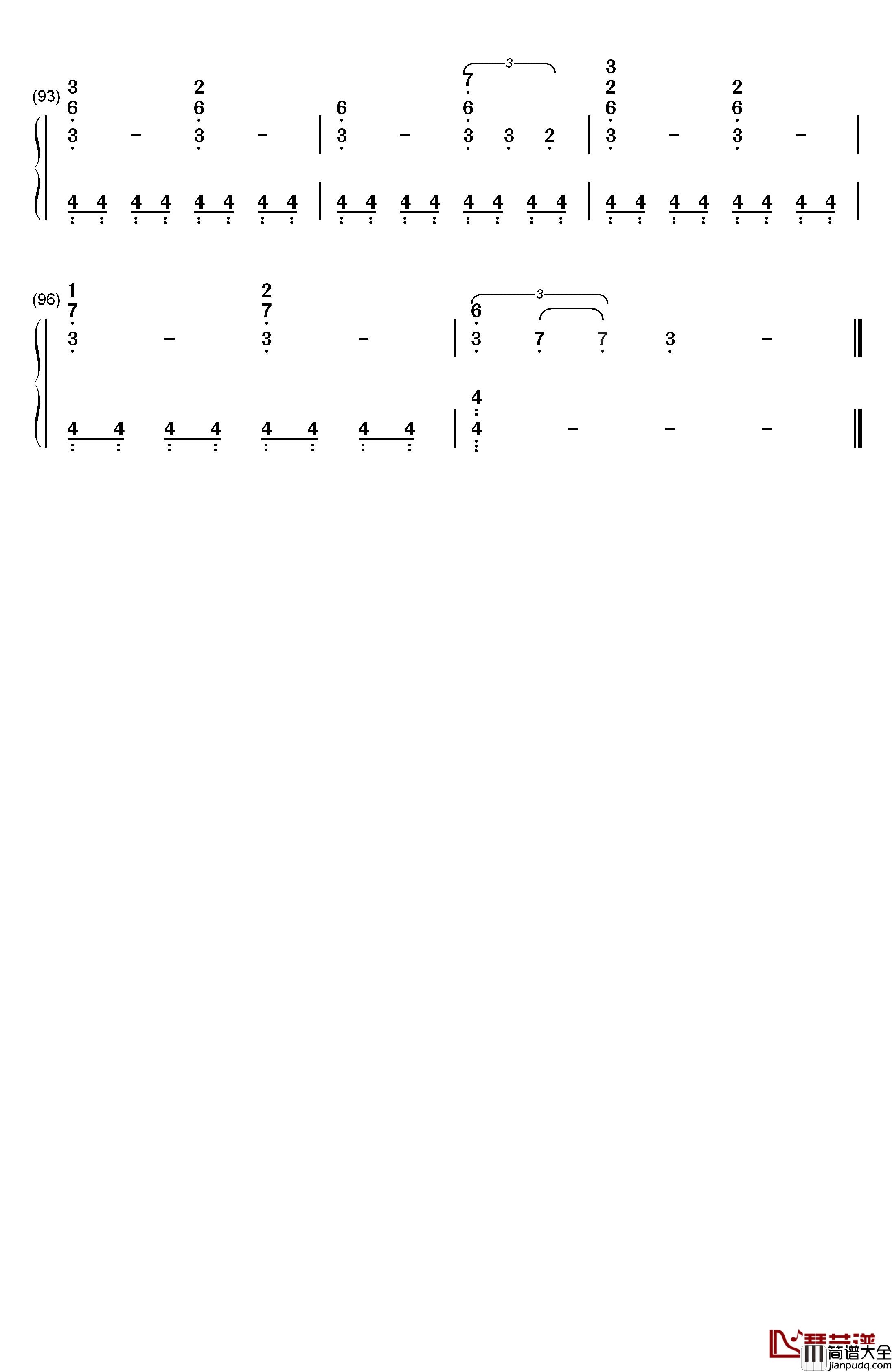 Forbidden_Colours钢琴简谱_数字双手_坂本龙一