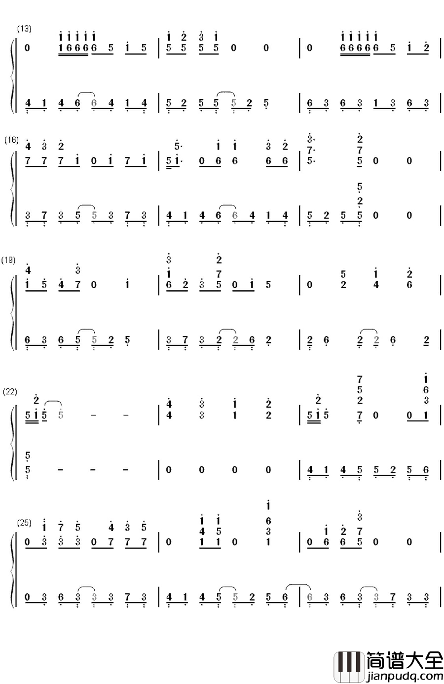 ebb_and_flow钢琴简谱_数字双手_Ray