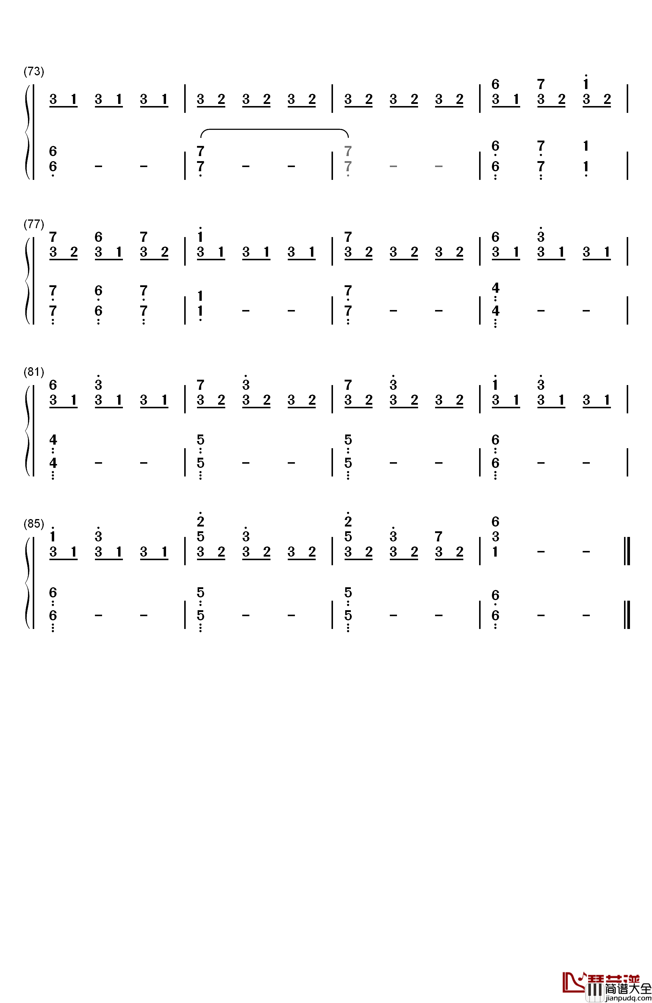 First_Step钢琴简谱_数字双手_Hans_Zimmer