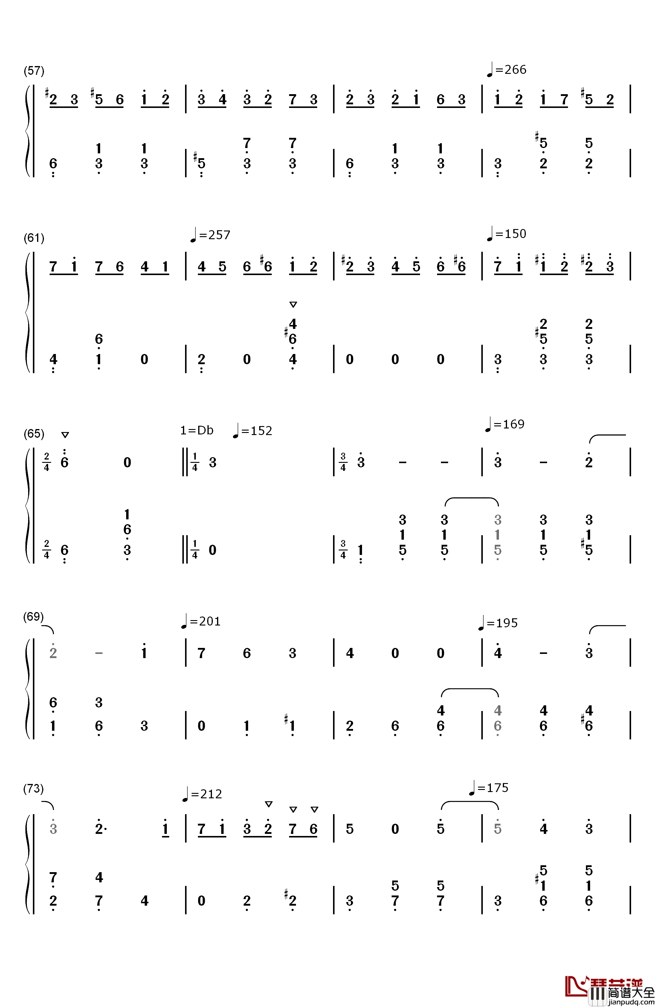 升C小调圆舞曲钢琴简谱_数字双手_肖邦