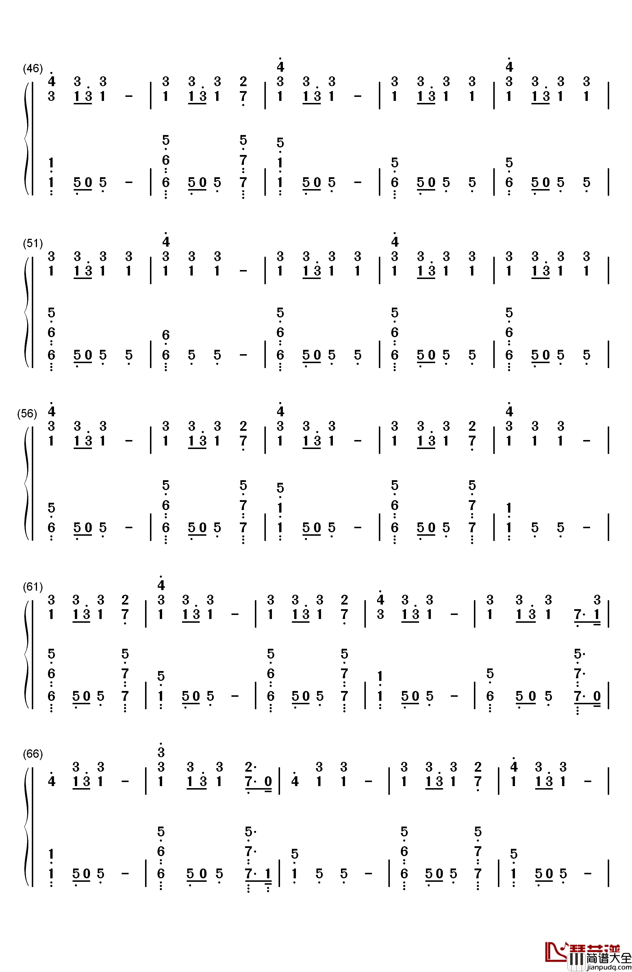 Lemon钢琴简谱_数字双手_N.E.R.D_Rihanna