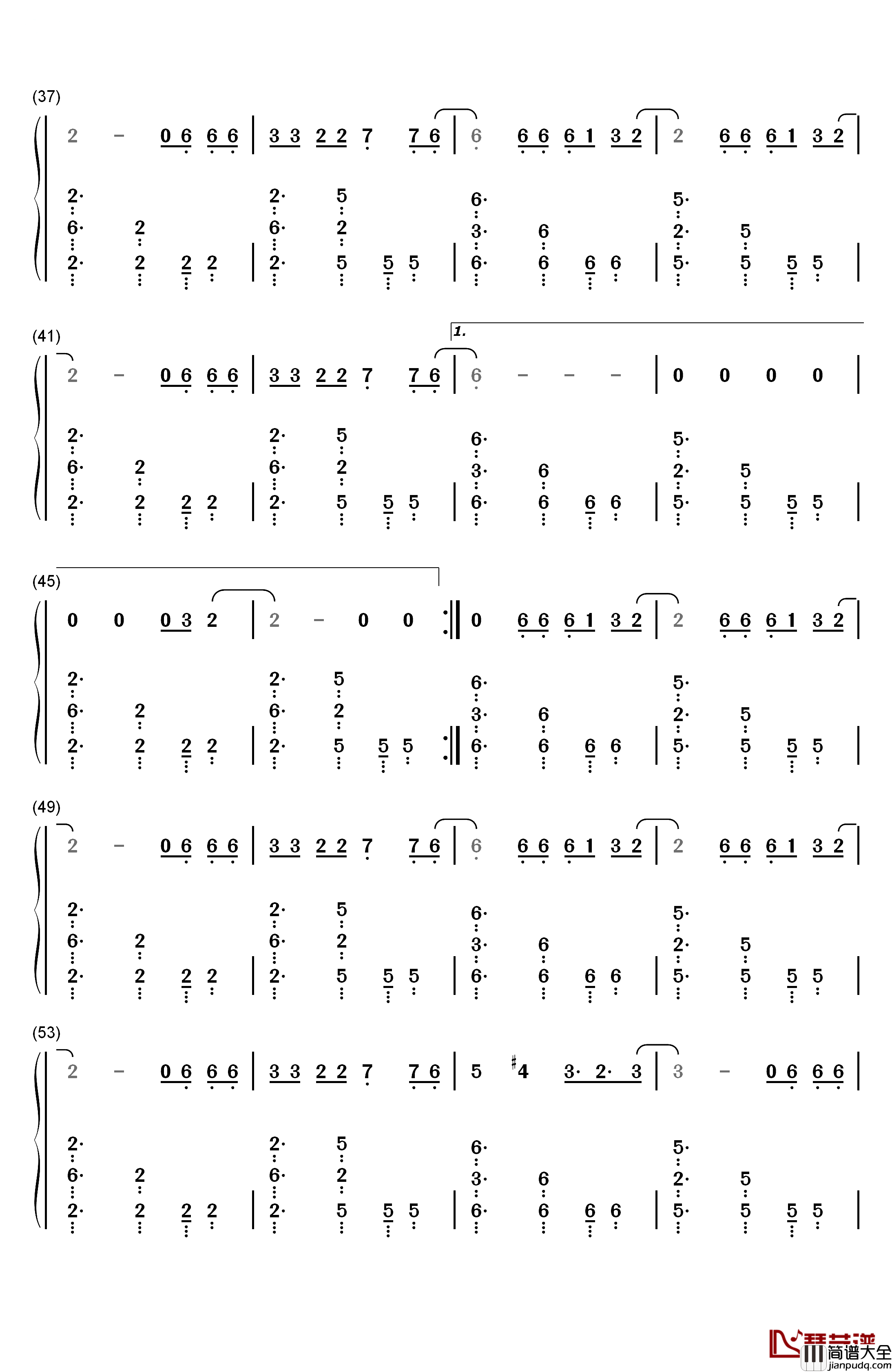 Scars钢琴简谱_数字双手_Tove_Lo