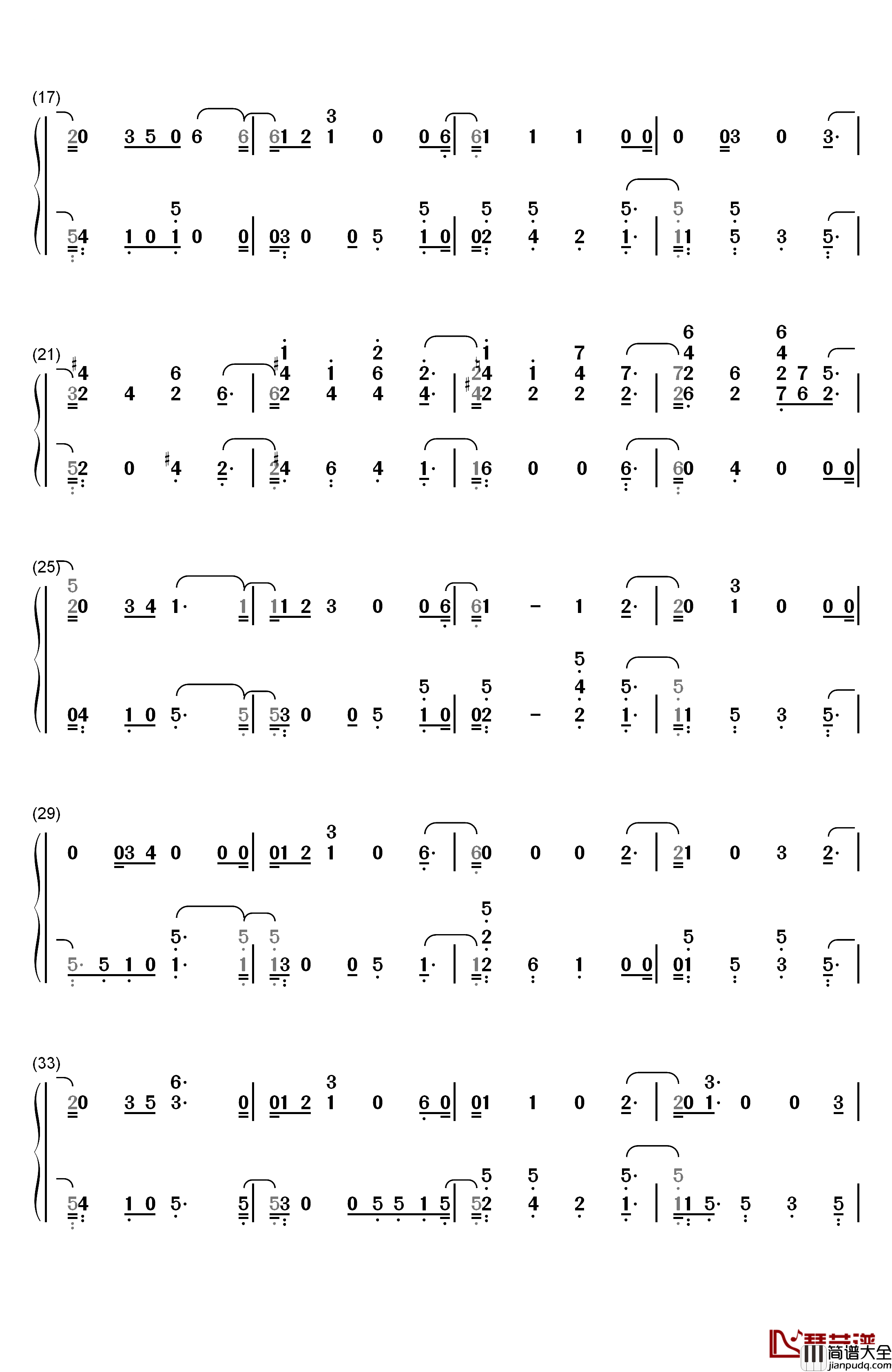 Change钢琴简谱_数字双手_Charlie_Puth_James_Taylor